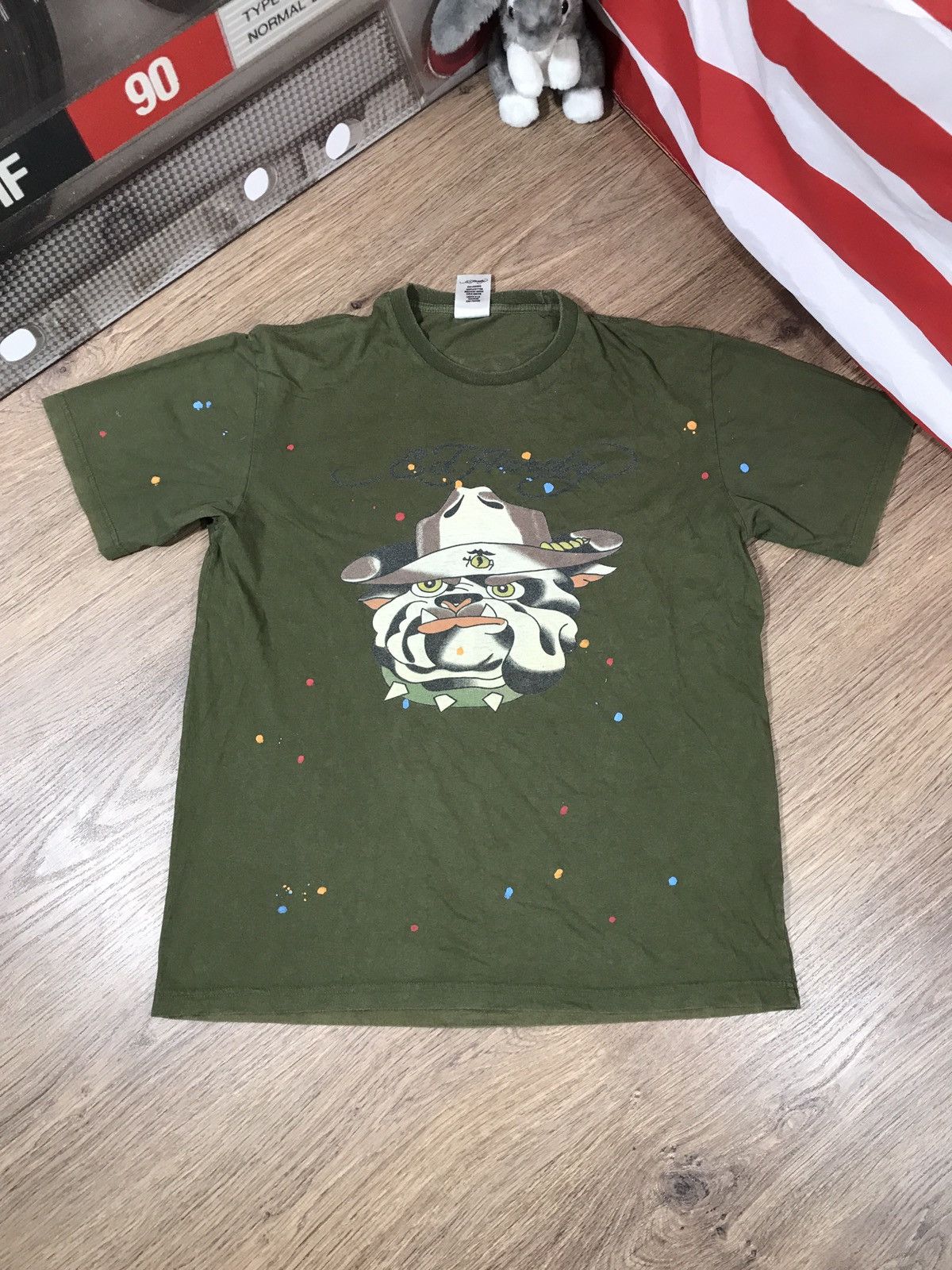 Ed Hardy × Vintage Ed Hardy Dog T Shirt Size US L / EU 52-54 / 3 - 1 Thumbnail