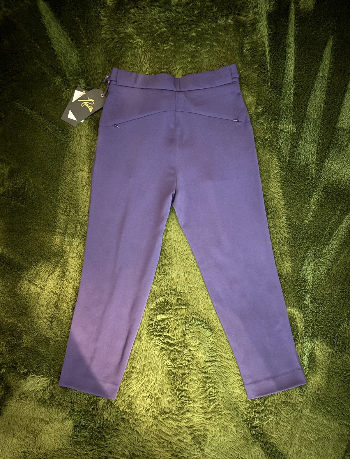 Needles M] Needles Side Tab Wool-Poly Blend Slacks Purple Size US 32 / EU 48 - 8 Thumbnail
