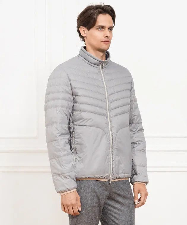 Brunello Cucinelli o1w1db10225 Down Jacket in Grey Size US XXL / EU 58 / 5 - 3 Thumbnail