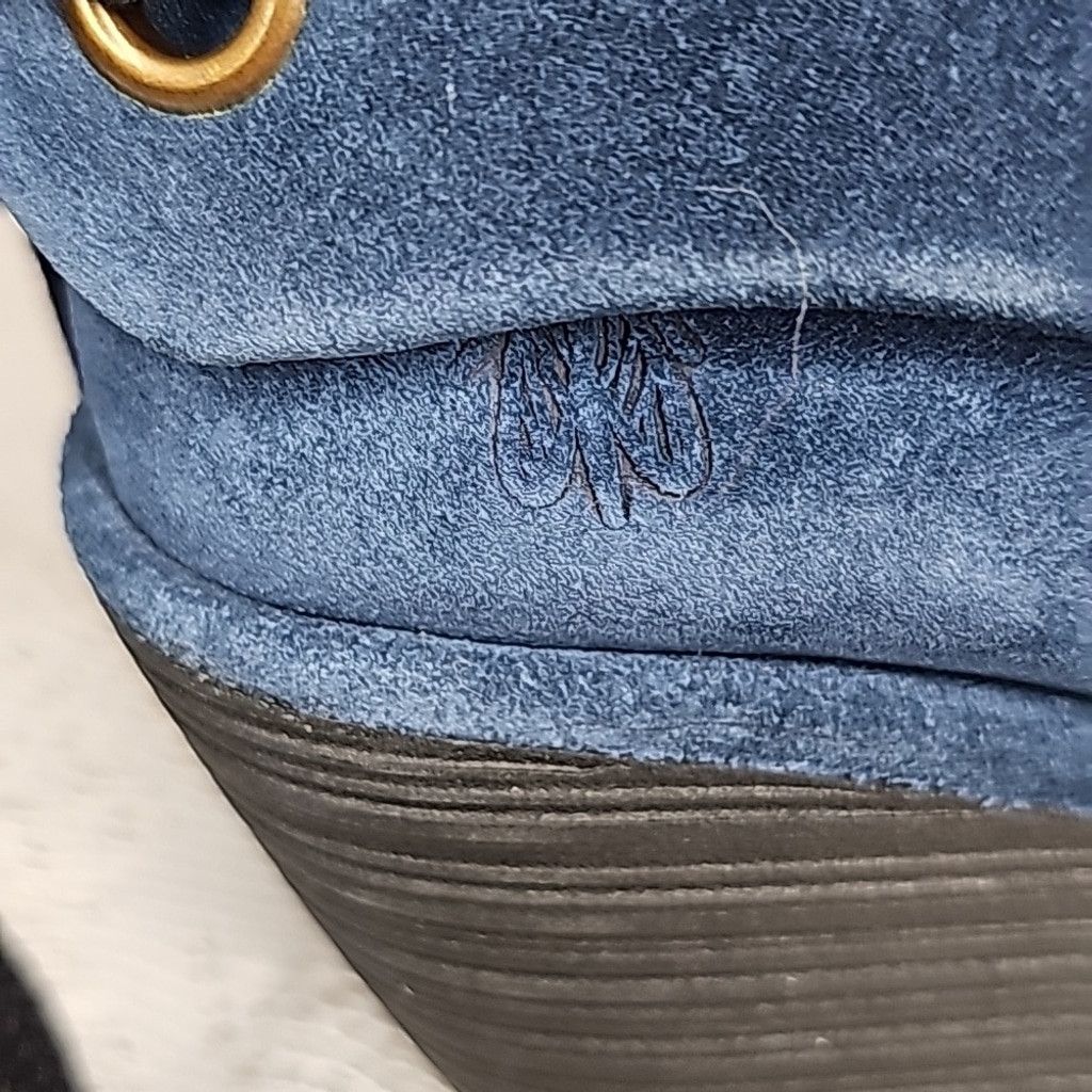 Fly London RARE Fly London Yebi blue suede ruched wedge ankle boots 6 Size US 6 / IT 36 - 4 Thumbnail