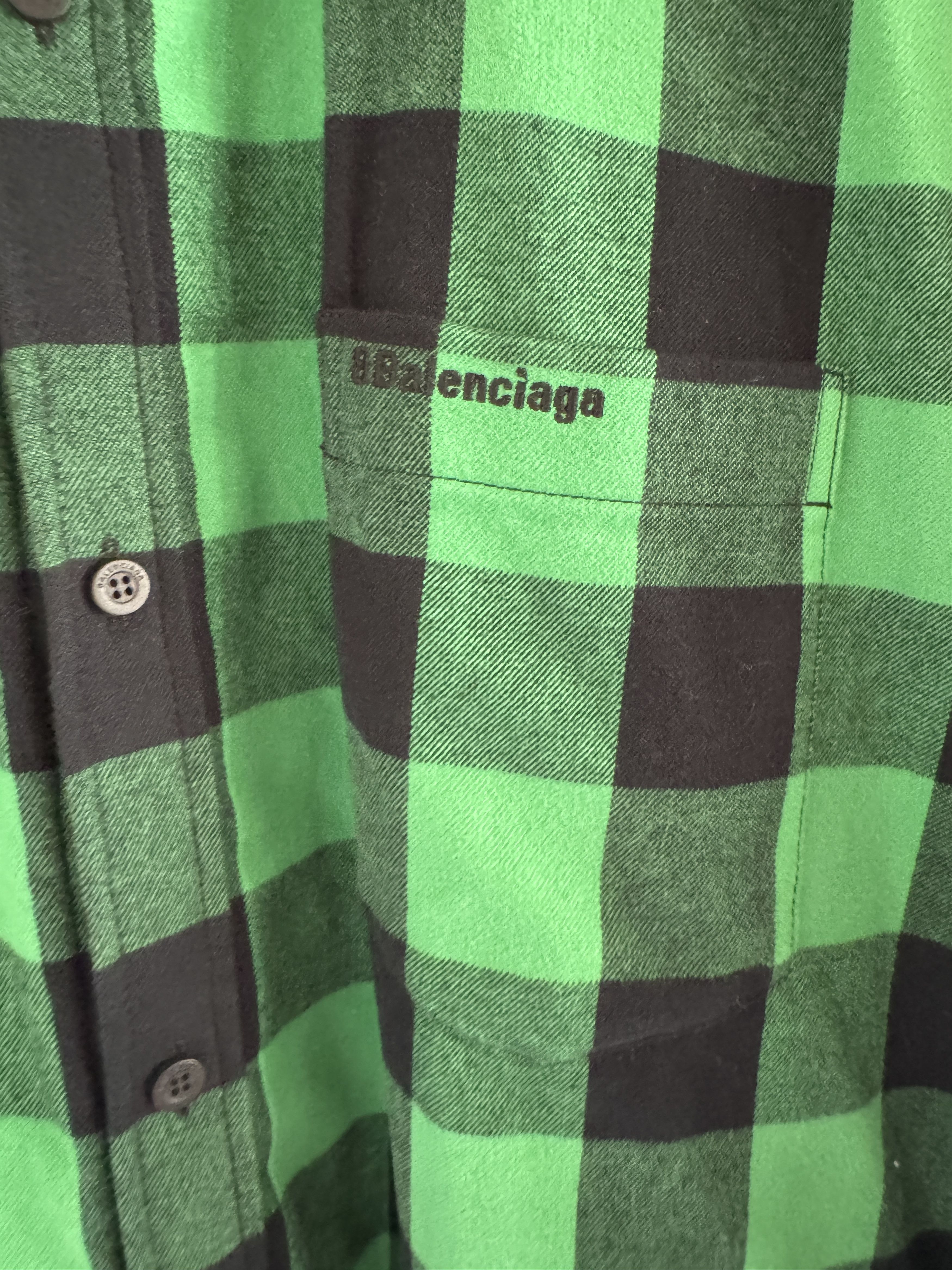 Balenciaga Padded Oversized Check Shirt Size US S / EU 44-46 / 1 - 11 Thumbnail