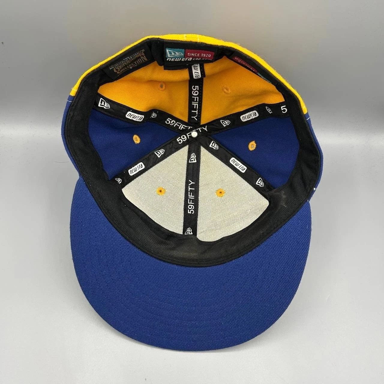 New Era Milwaukee Brewers Hat Men 7 1/4 Embroidered MLB Fitted Wool Size ONE SIZE - 2 Thumbnail