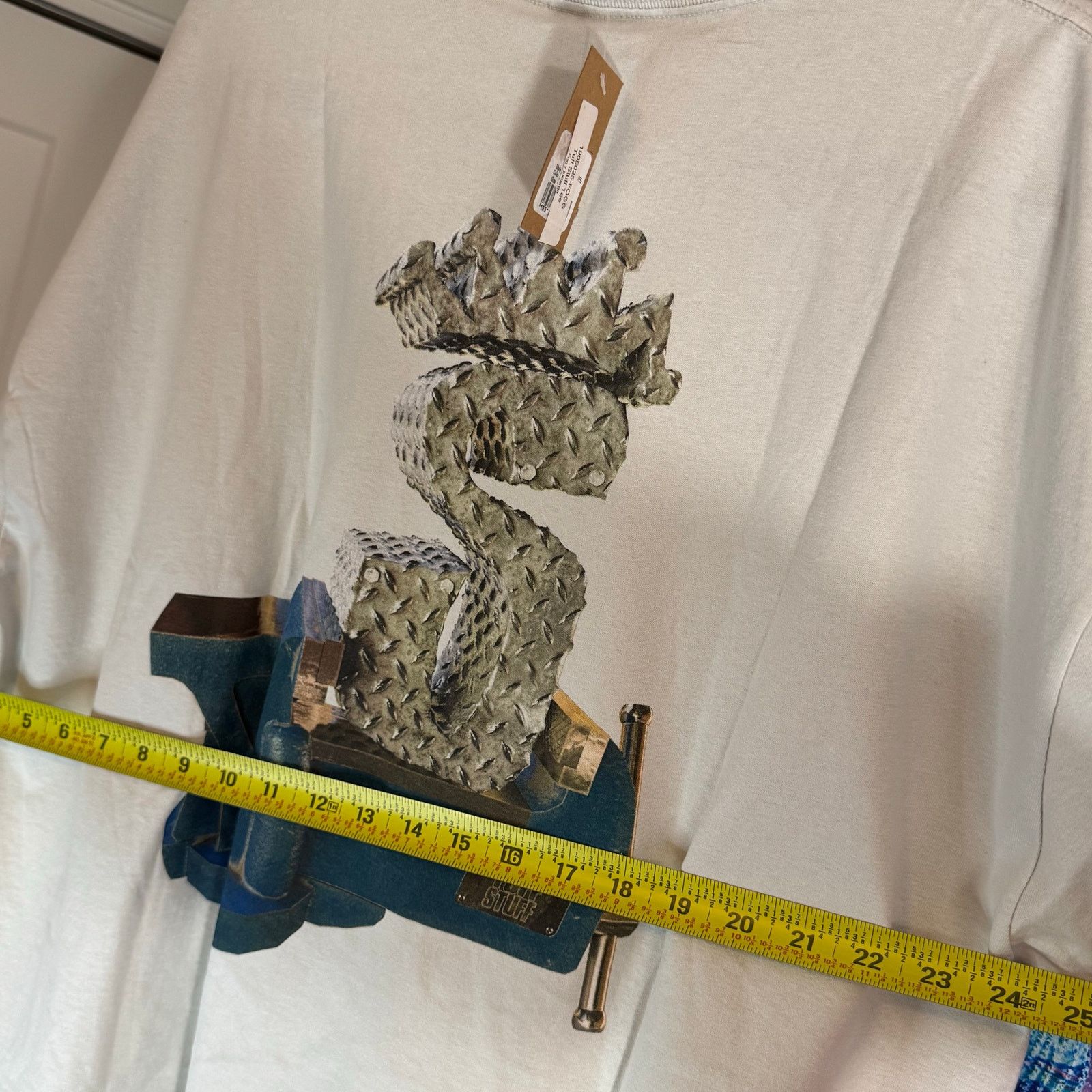 Stussy •NWT• Stüssy Tuff Stuff Tee in Fog • Size XXL Size US XXL / EU 58 / 5 - 7 Thumbnail