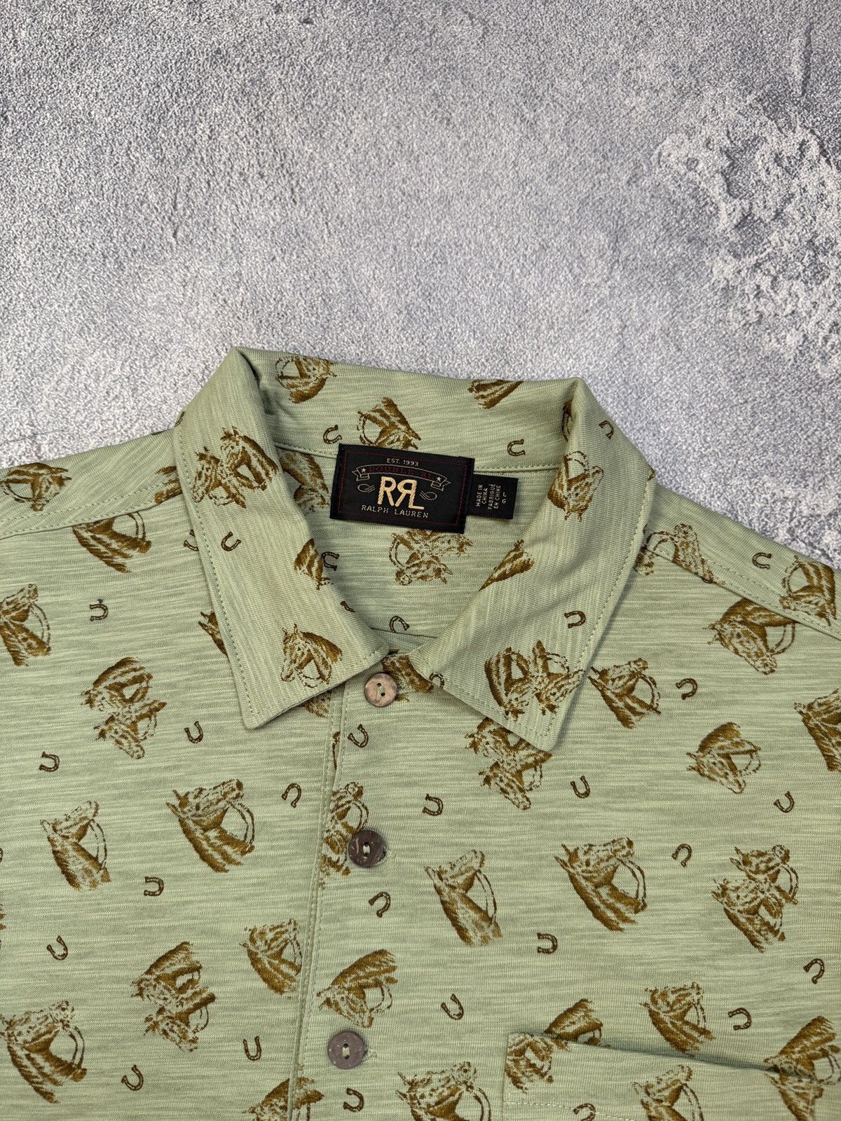 Polo Ralph Lauren Double RL Seasons Monogram Horse Tee Size US L / EU 52-54 / 3 - 5 Thumbnail