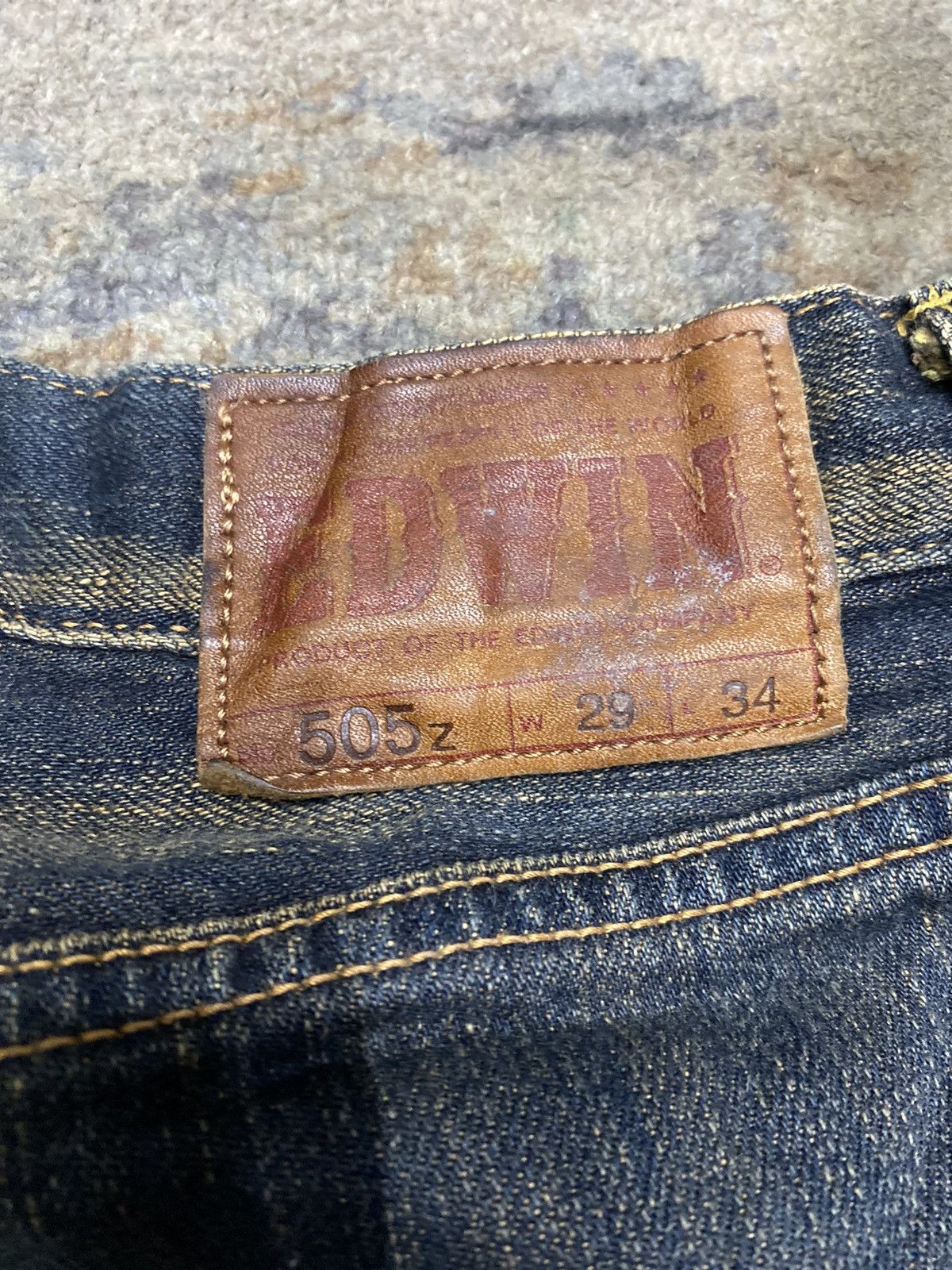 Edwin × If Six Was Nine vintage edwin selvedge 505z mudwash jeans pant Size US 29 - 9 Thumbnail
