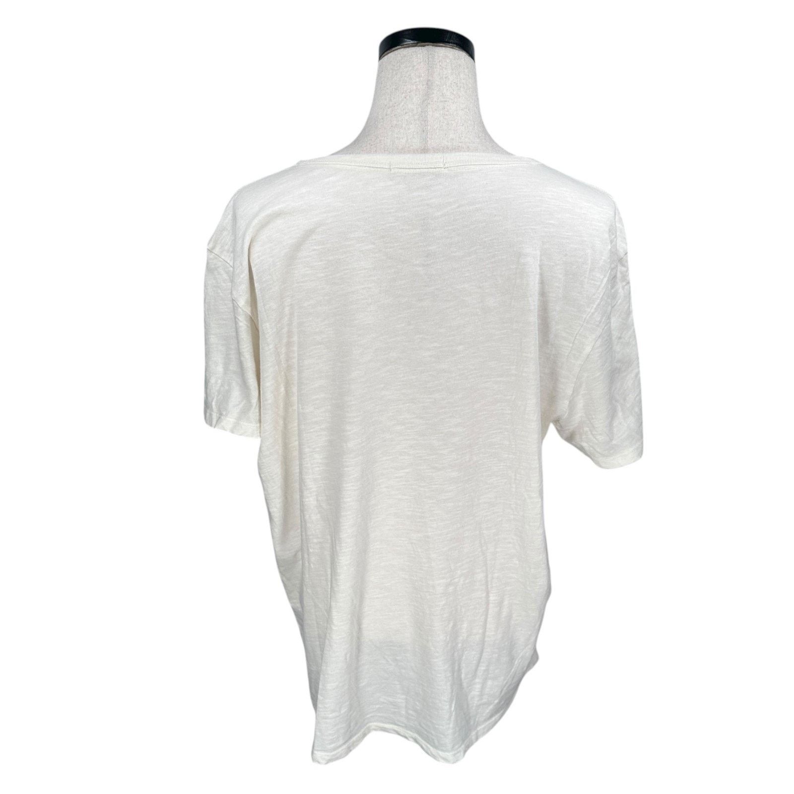 Marine Layer Marine Layer T-Shirt Men’s Large Cream Short Sleeve Size US L / EU 52-54 / 3 - 5 Thumbnail