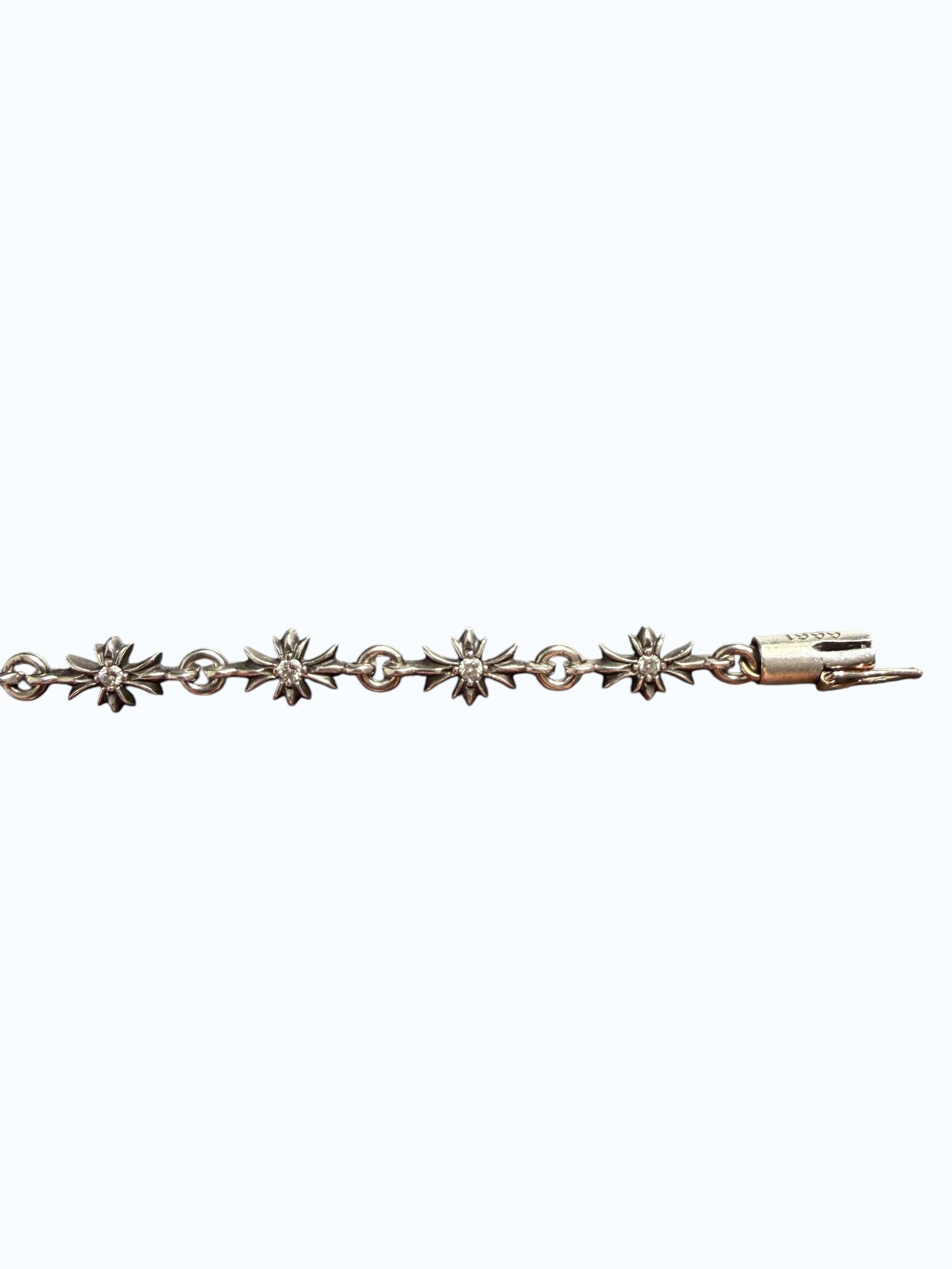 Chrome Hearts Chrome Hearts Diamond Tiny E .925 Silver 12 Link Bracelet Size ONE SIZE - 7 Thumbnail