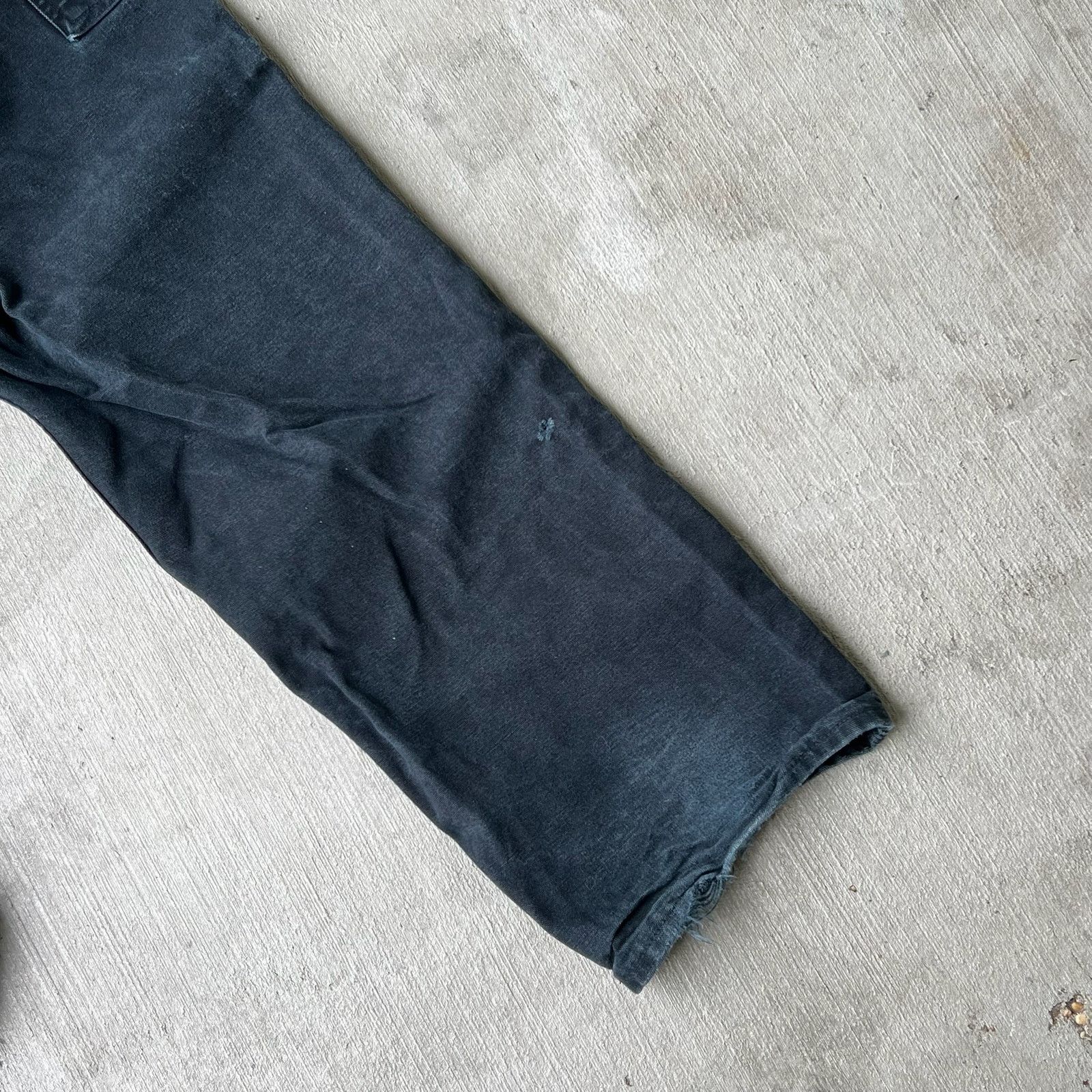 Carhartt × Vintage Carhartt faded black double knee work wear carpenter pants Size US 36 / EU 52 - 11 Thumbnail