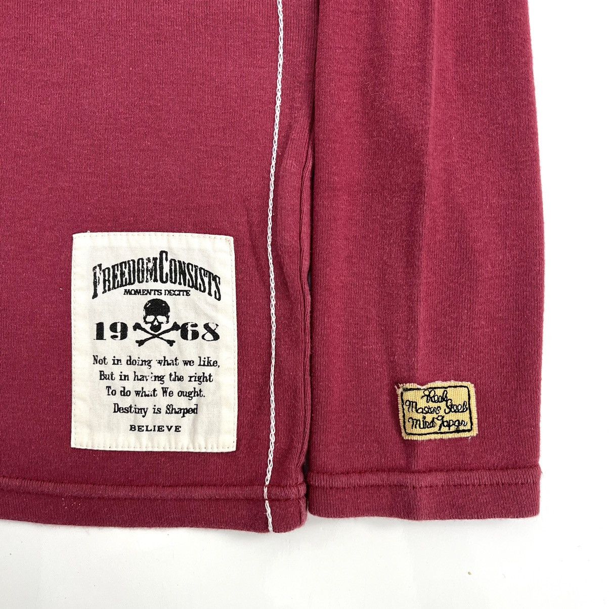If Six Was Nine × Japanese Brand × Le Grande Bleu (L.G.B.) Vintage Real Master Skullbone Motorcycles LongSleeve Size US M / EU 48-50 / 2 - 9 Thumbnail