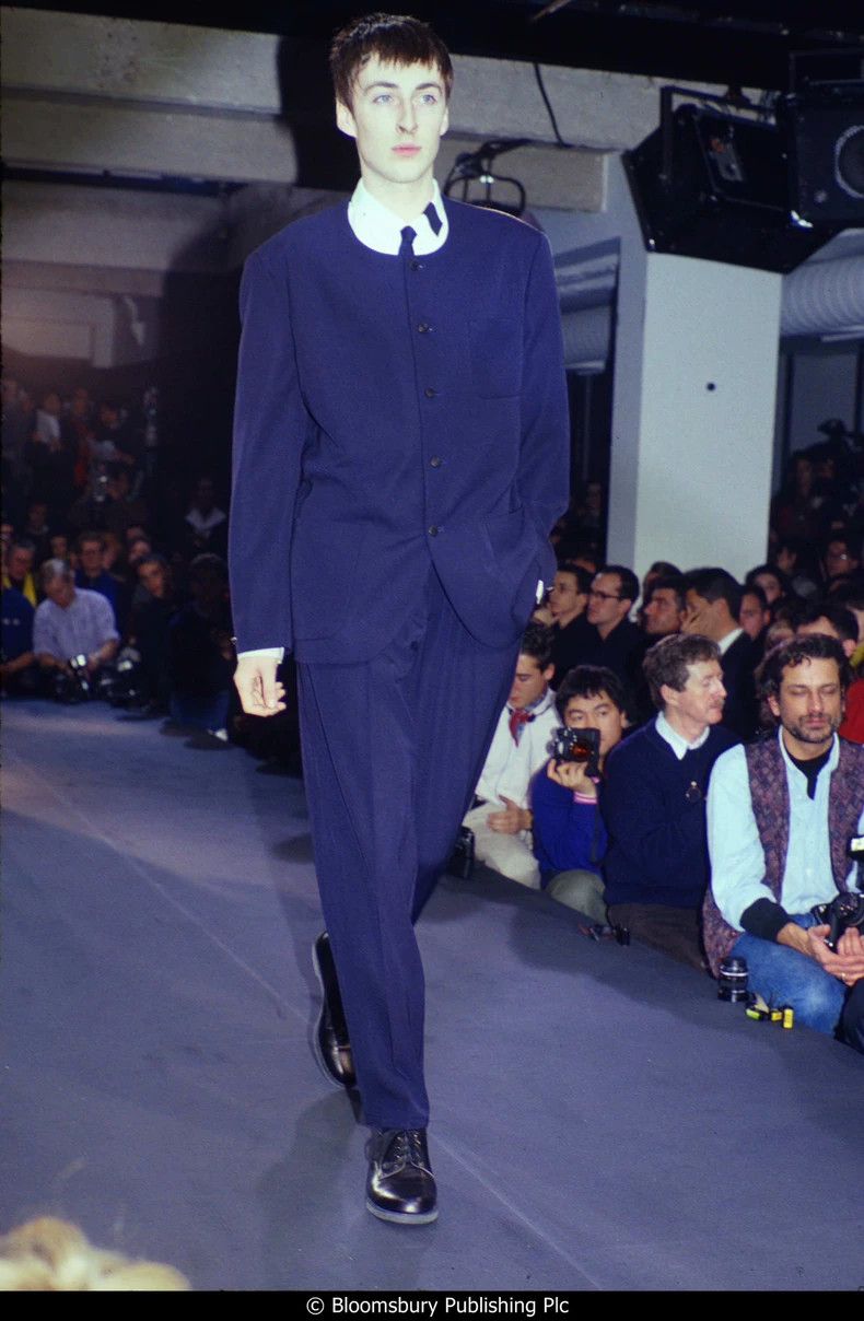 Yohji Yamamoto Yohji Yamamoto90SS Navy Blue Collarless Fleece Jacket 2503- Size US M / EU 48-50 / 2 - 3 Thumbnail