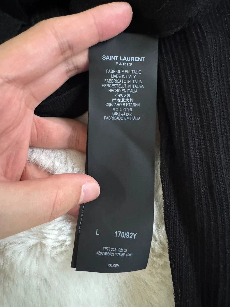 Saint Laurent Paris Saint laurent paris See-Through Undershirt long sleeves 250 Size L / US 10 / IT 46 - 3 Thumbnail