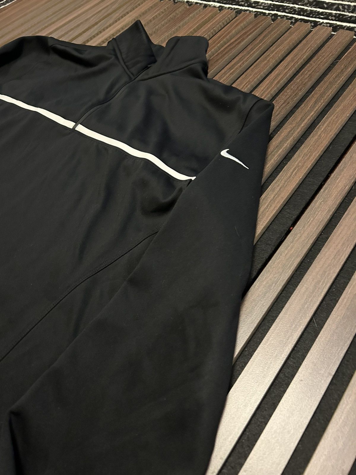 Nike Vintage Black Nike Golf Quarterzip Size US XL / EU 56 / 4 - 3 Thumbnail