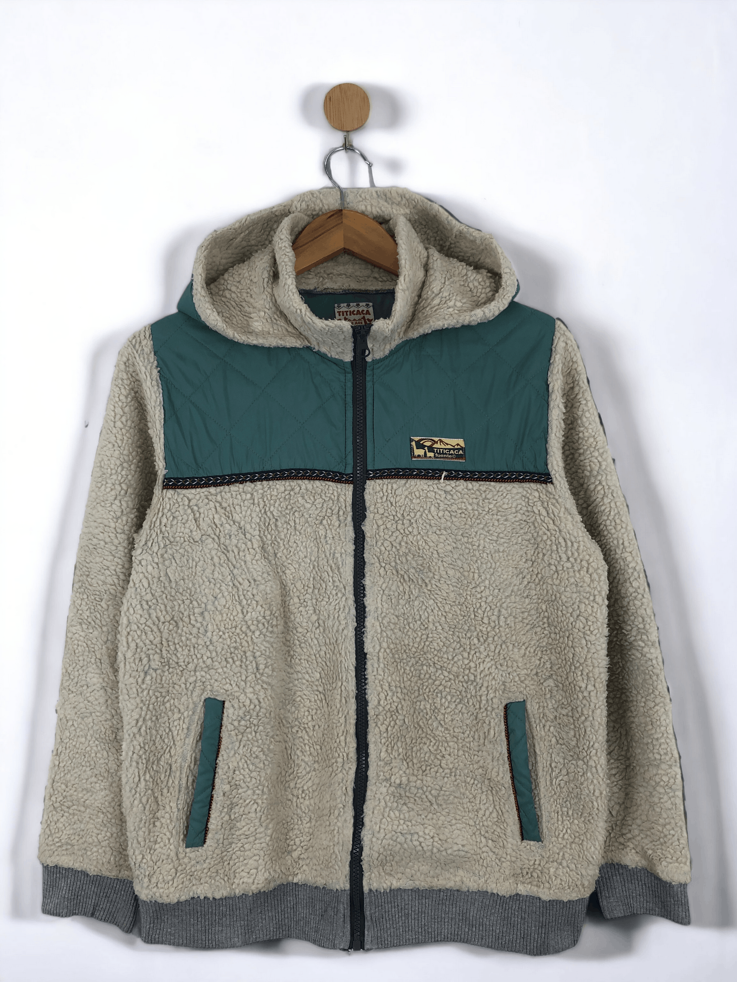 Japanese Brand Vintage Titicaca Zipper Ups Fleece Hoodie Jacket JA0005 Size US L / EU 52-54 / 3 - 1 Thumbnail