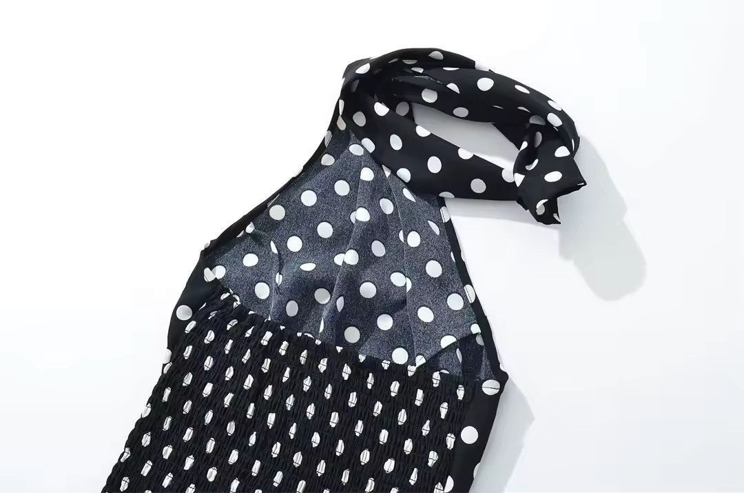 Other Retro Y2K Ruffle Vintage Polka Dot Two Piece Set Top Skirt Size S / US 4 / IT 40 - 8 Thumbnail