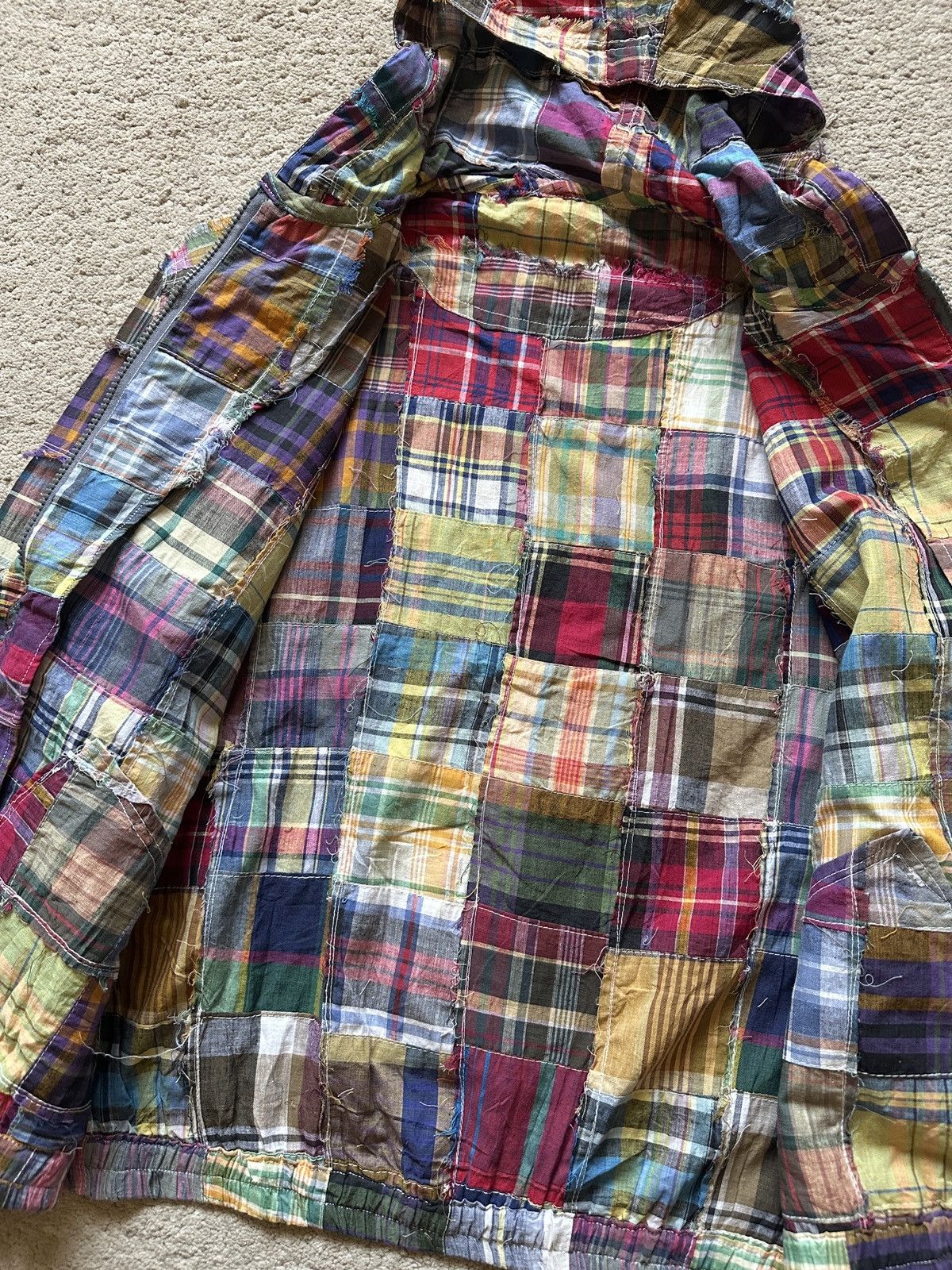 Vintage Vintage Patchwork Lightweight Hoodie Size US L / EU 52-54 / 3 - 6 Thumbnail