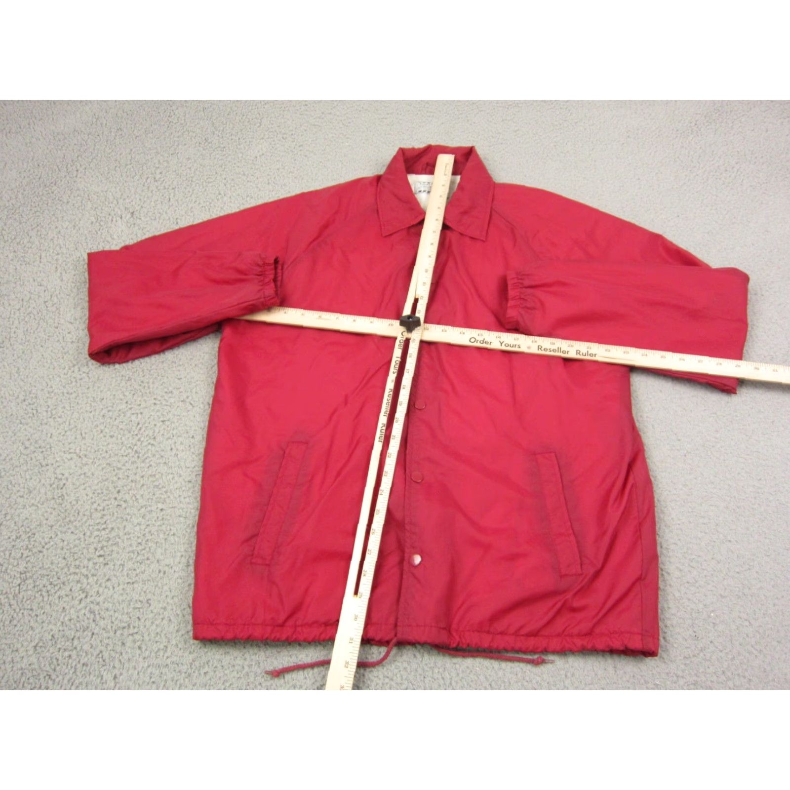 Coach Vintage Coach Jacket Mens M Pink Fuschia Snap Button Windbreaker 90s Coachman Short Nylon Softshell Solid Regular Regular Mens Size US M / EU 48-50 / 2 - 5 Thumbnail