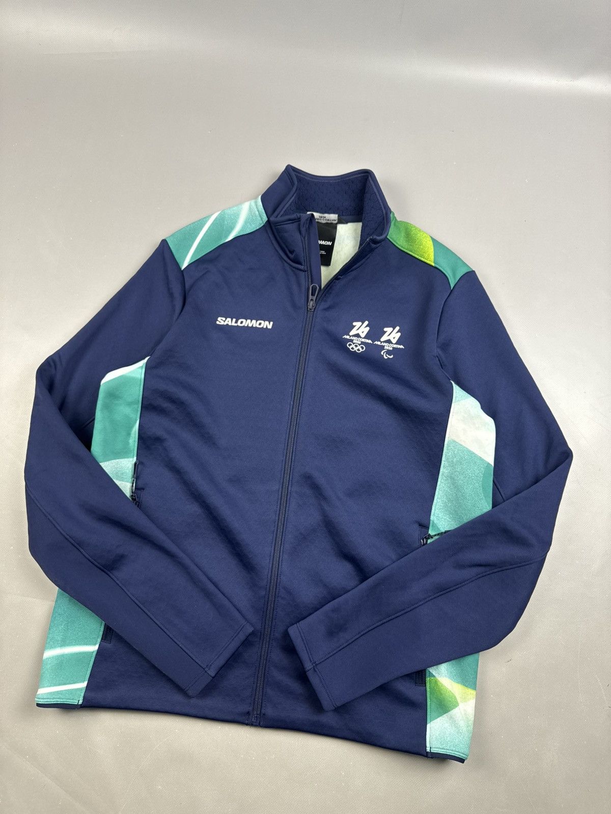 Salomon Salomon olympiada milano 2026 veste zip navy blue size L men Size US L / EU 52-54 / 3 - 4 Thumbnail