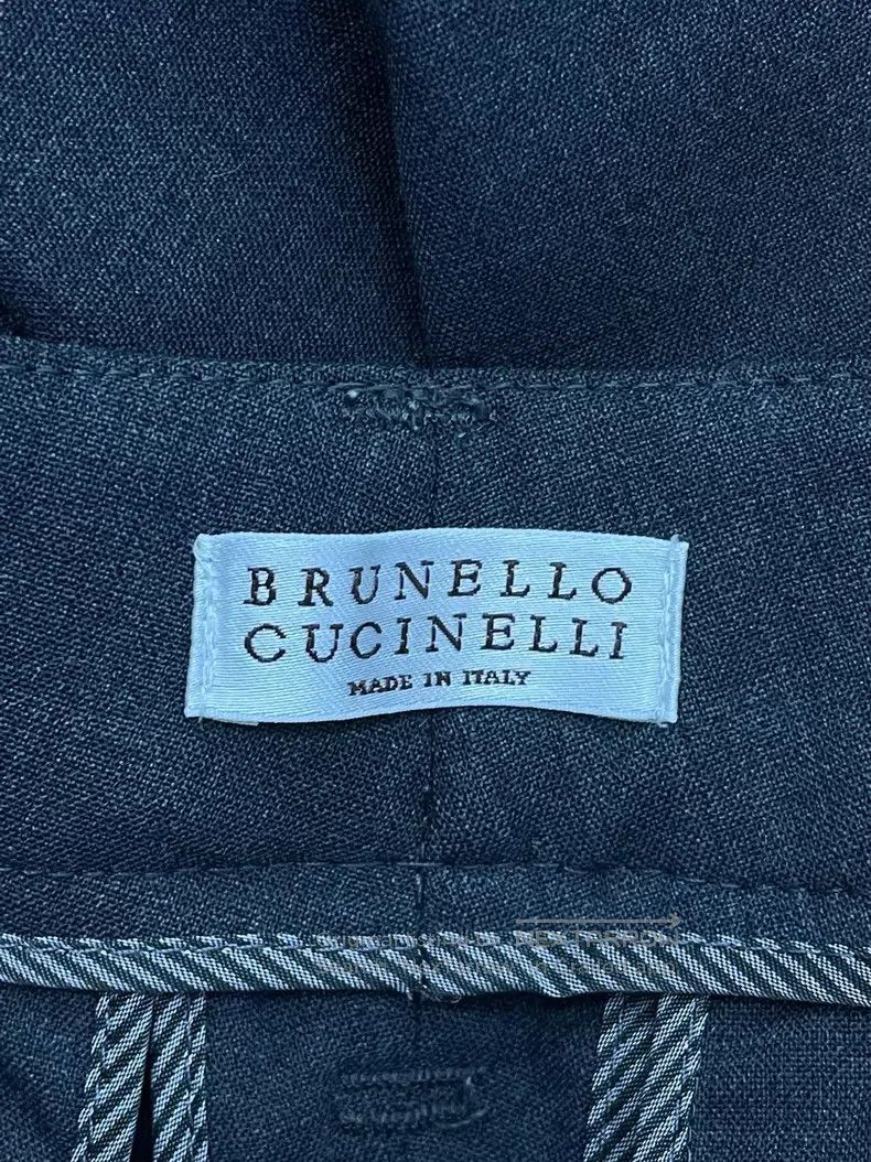 Brunello Cucinelli Brunello Cucinelli Grey Beaded Wool Tweed Trousers Size 26" / US 2 / IT 38 - 4 Thumbnail