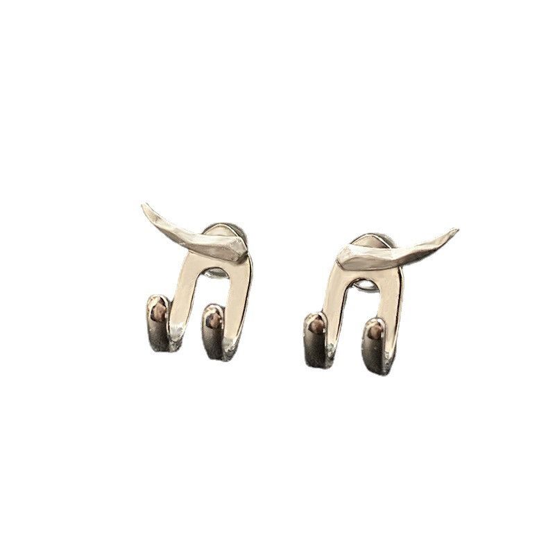 Jewelry Dark Earrings One Pairs Chrome Jewelry Size ONE SIZE - 3 Thumbnail