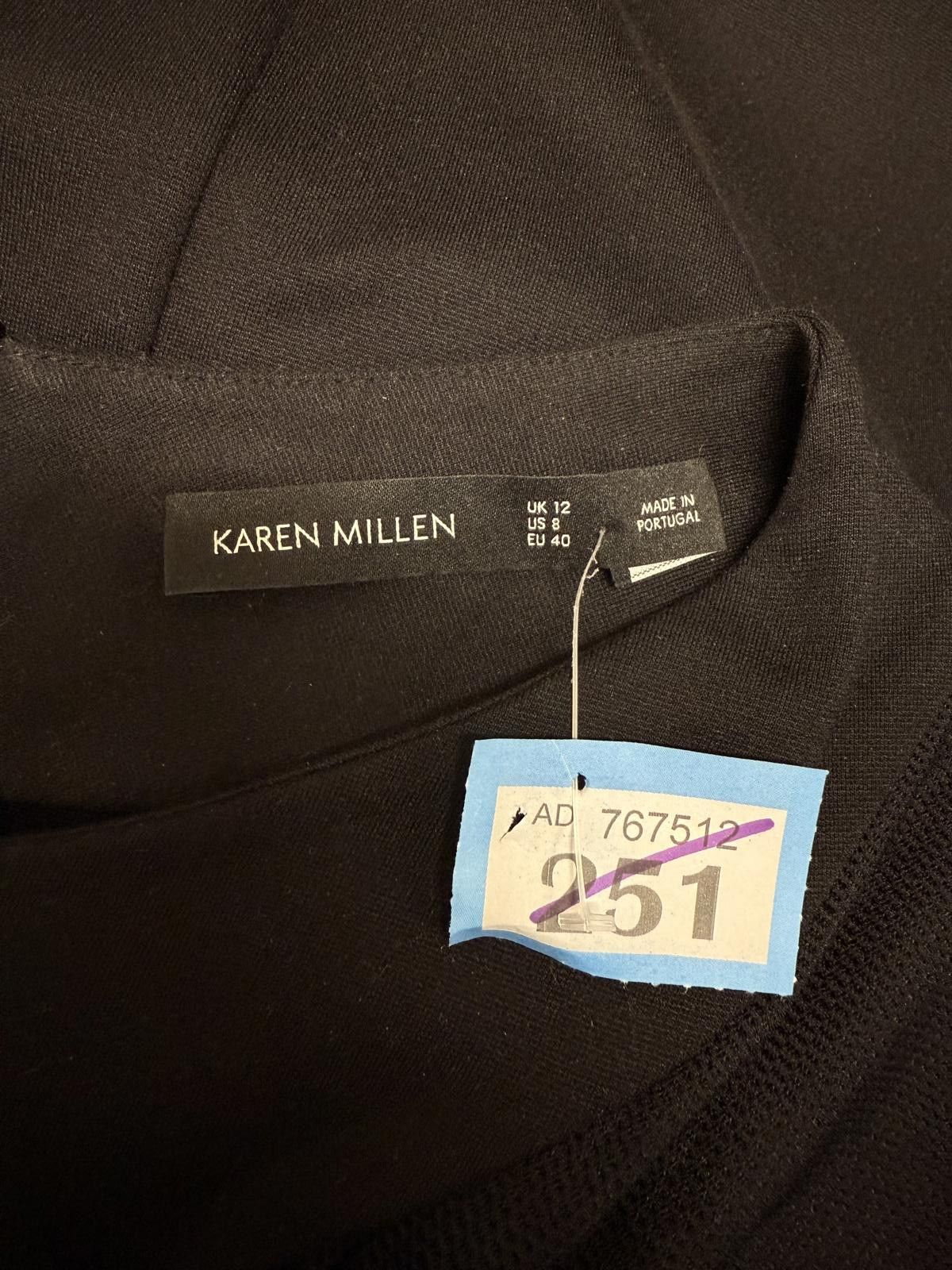 Other Karen Millen Black Sheer Panel Dress Size M / US 6-8 / IT 42-44 - 4 Thumbnail