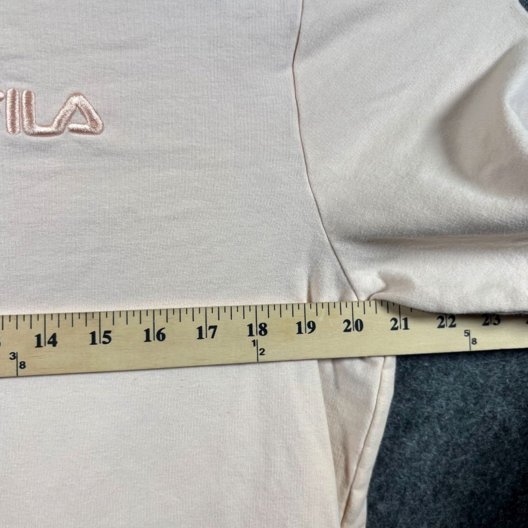 Fila Fila Sweatshirt Women’s M Pink Cotton Pullover Crew Neck Lined Athletic Stretch Size M / US 6-8 / IT 42-44 - 6 Thumbnail