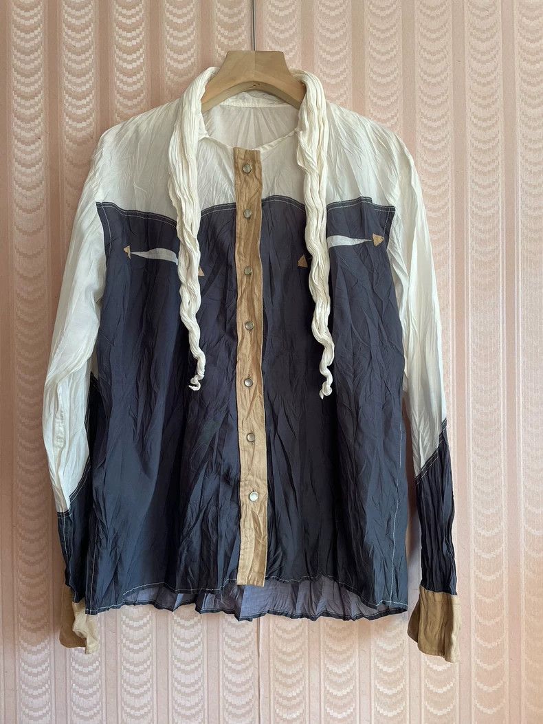 Issey Miyake issey miyake size:2 Pleated multicolored shirt 2505-Nextar Size XXS / US 00 / IT 34 - 1 Thumbnail