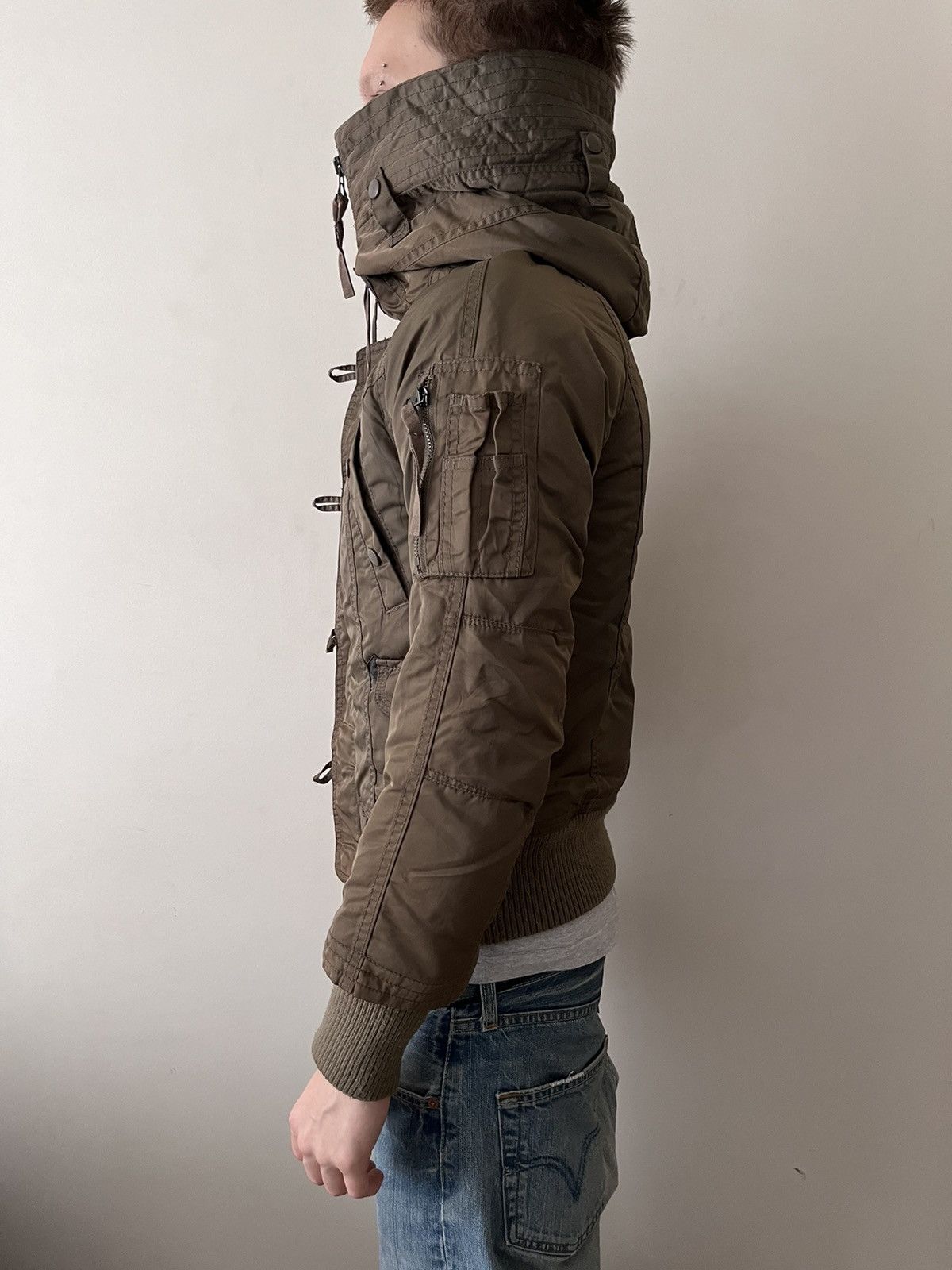 Japanese Brand G.O.A fur hooded bomber Size US S / EU 44-46 / 1 - 9 Thumbnail