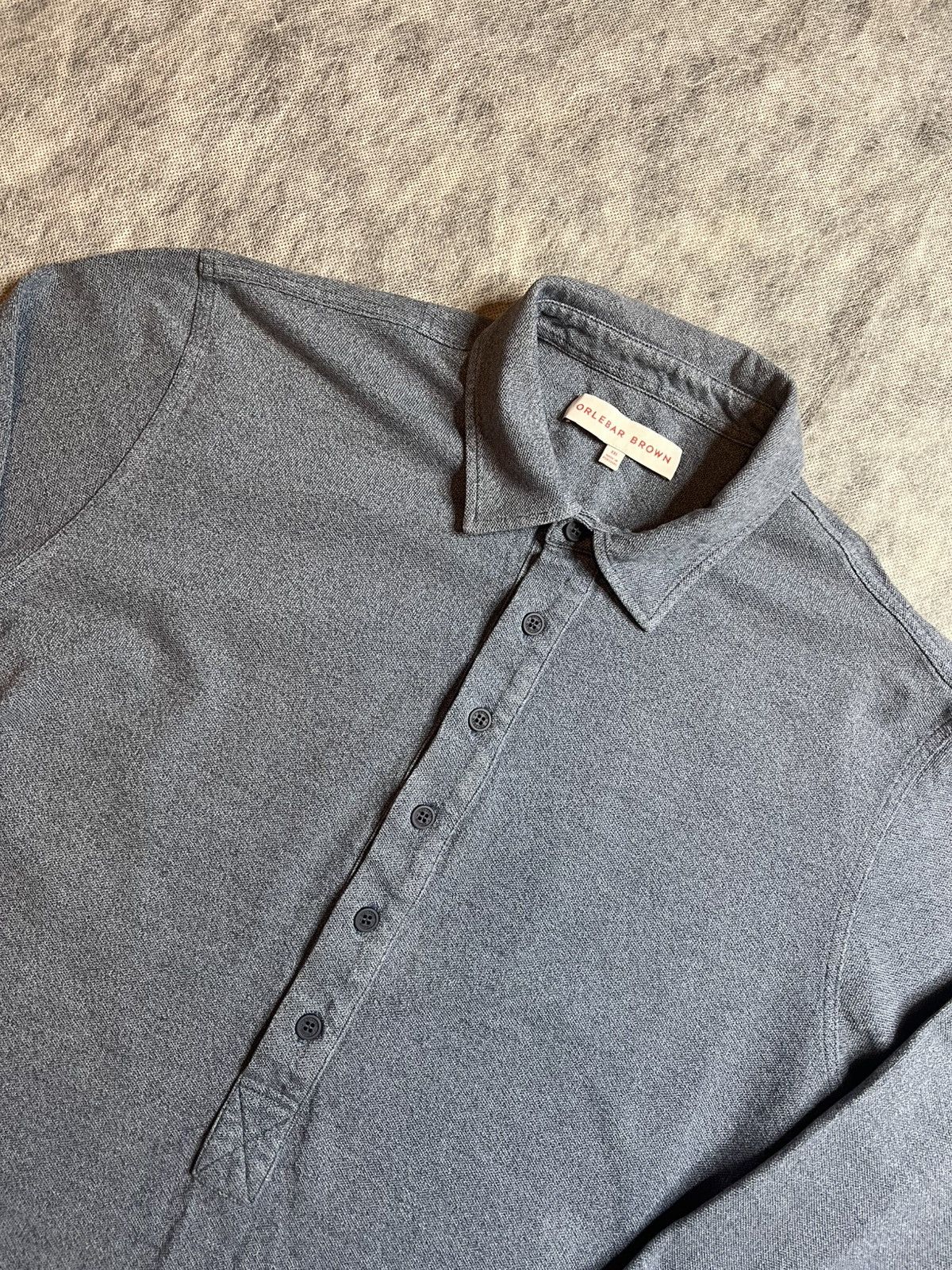Orlebar Brown Orlebar Brown Luxury Polo Longsleeve Size US XXL / EU 58 / 5 - 2 Thumbnail