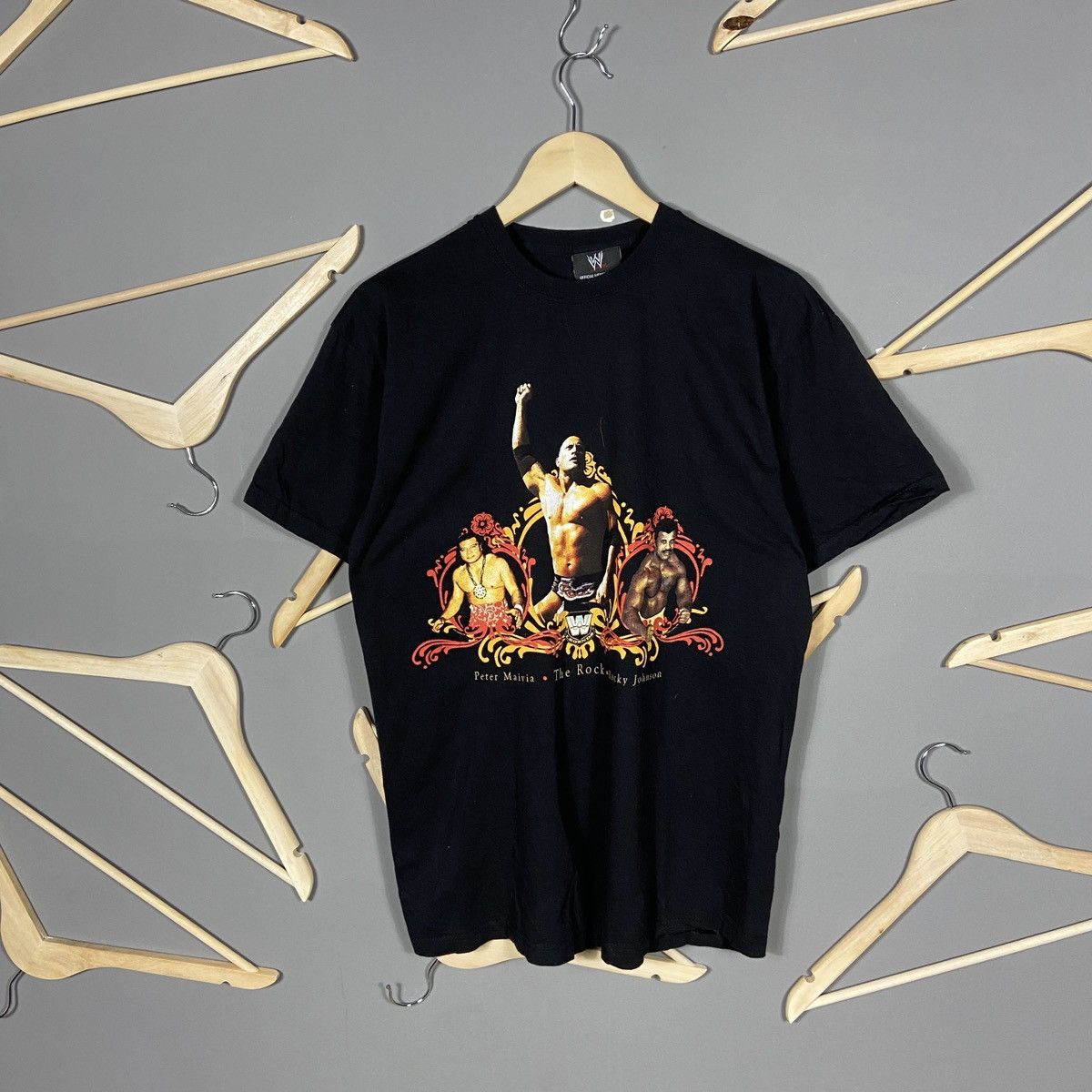 Vintage × WWE × WWF Vintage WWE Three Generations of Laying the Smack Down Size US M / EU 48-50 / 2 - 1 Thumbnail
