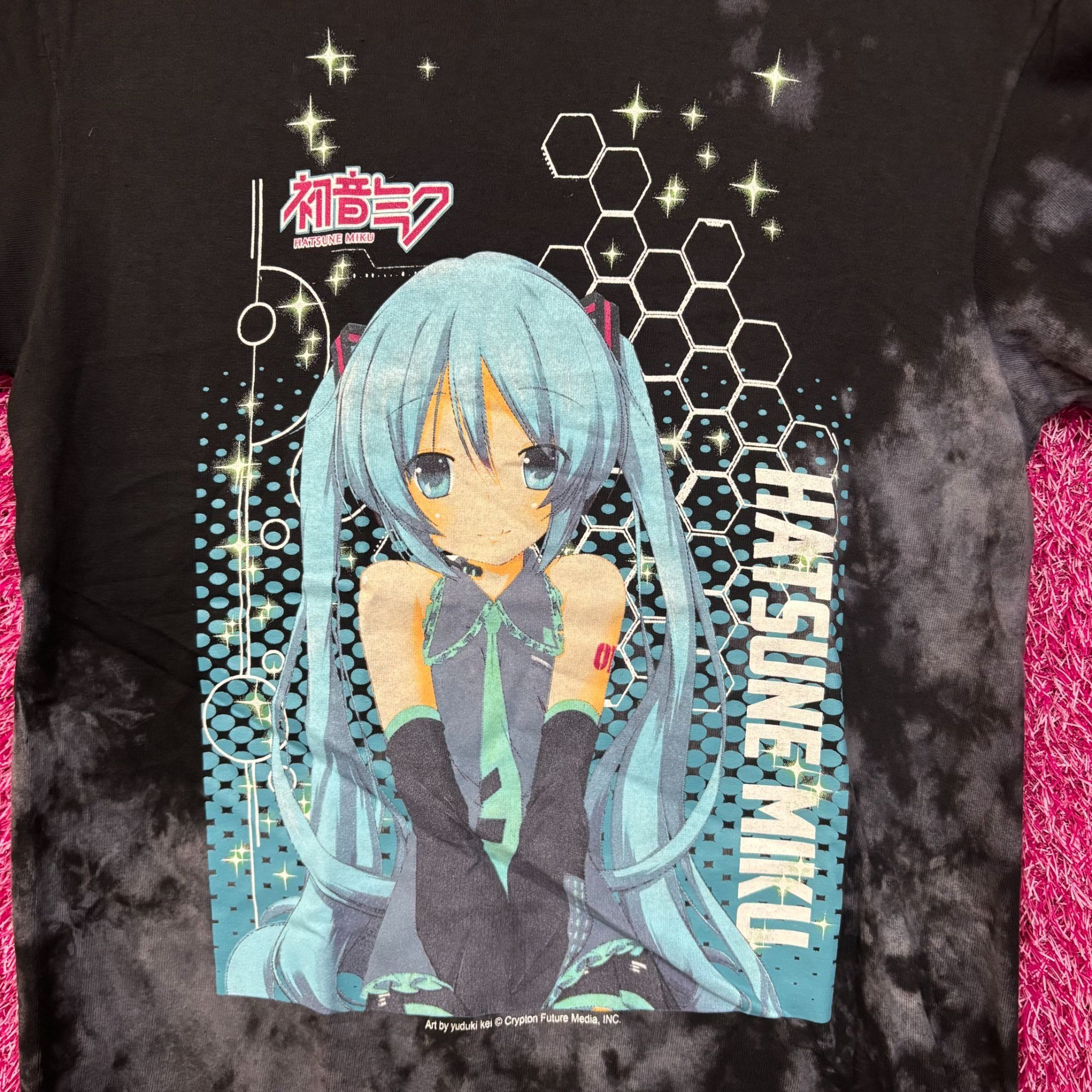 Anime Hatsune Miku The Virtual Idol Chibi Style Anime Bleach Dye S Size US S / EU 44-46 / 1 - 2 Thumbnail