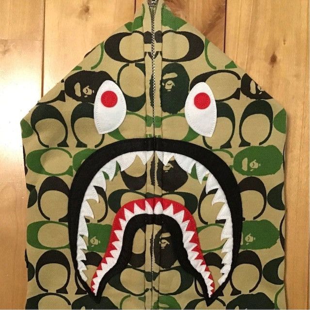 Bape × Coach BAPE × COACH shark full zip hoodie A Bathing Ape Size US S / EU 44-46 / 1 - 3 Thumbnail