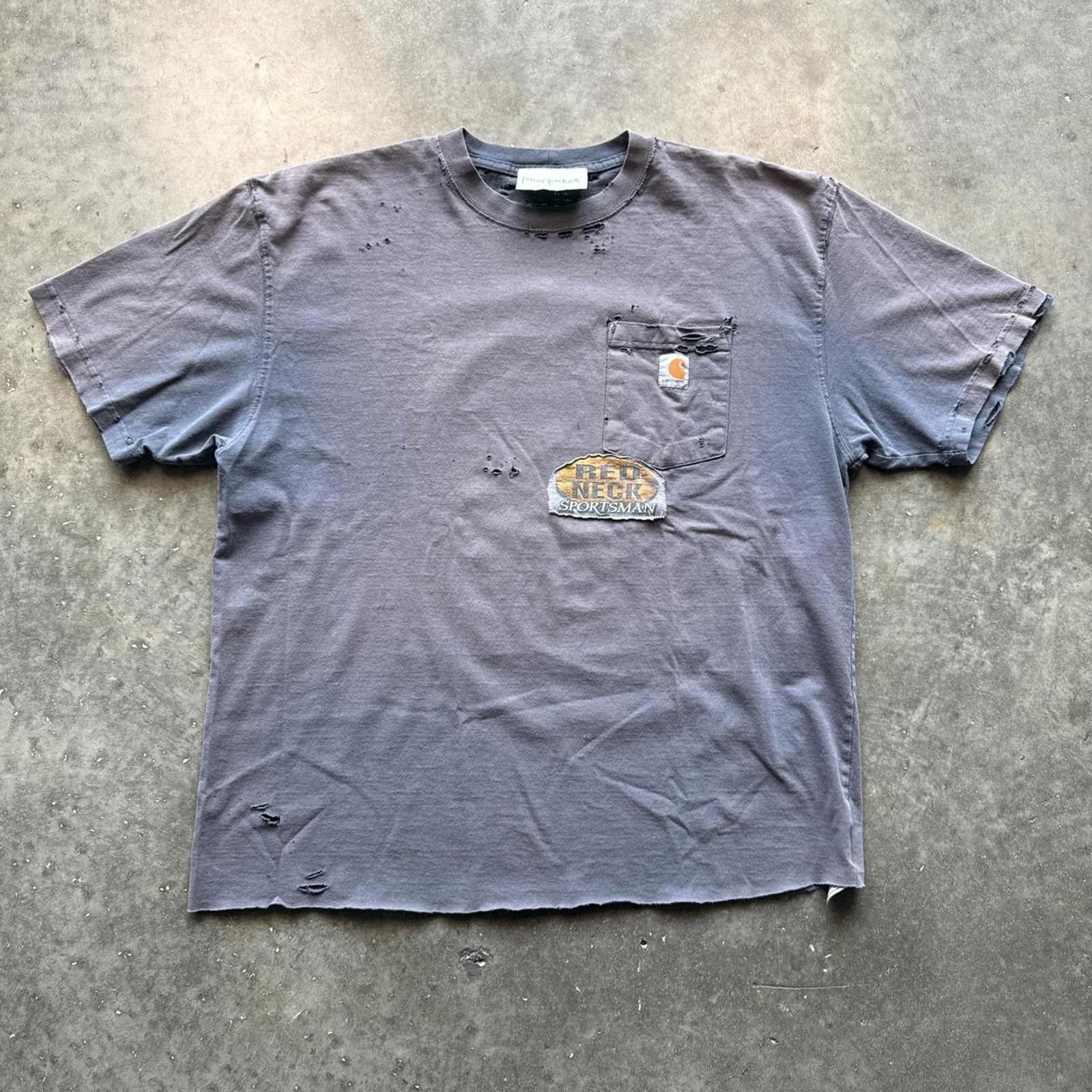 Carhartt Poor Parker Single Stitch Reworked Carhartt Pocket T-Shirt Size US XL / EU 56 / 4 - 1 Thumbnail