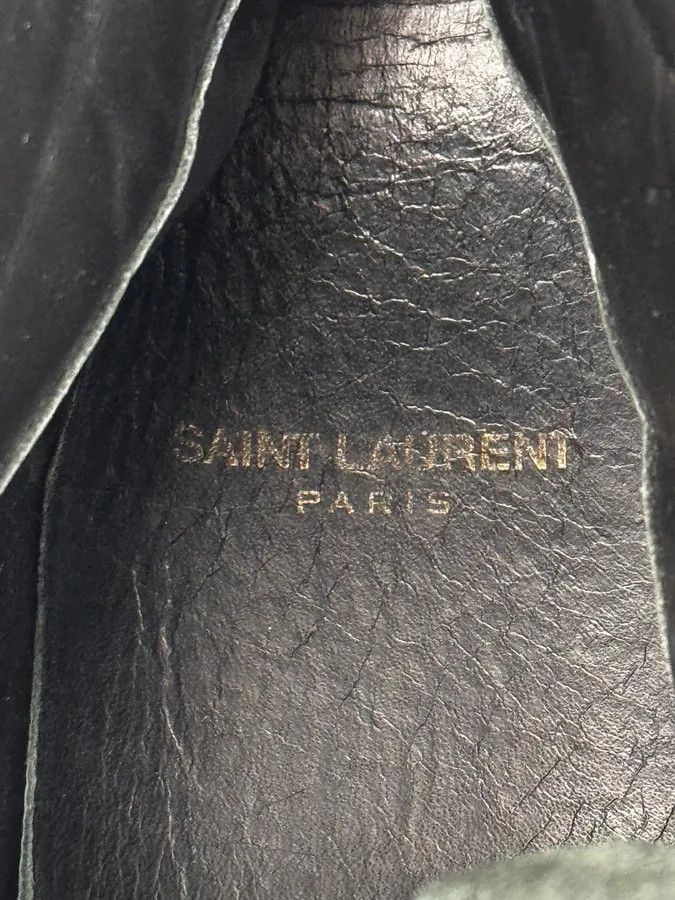 Saint Laurent Paris Saint Laurent Black & Blue Leather High Sneakers Size US 8.5 / EU 41-42 - 9 Thumbnail