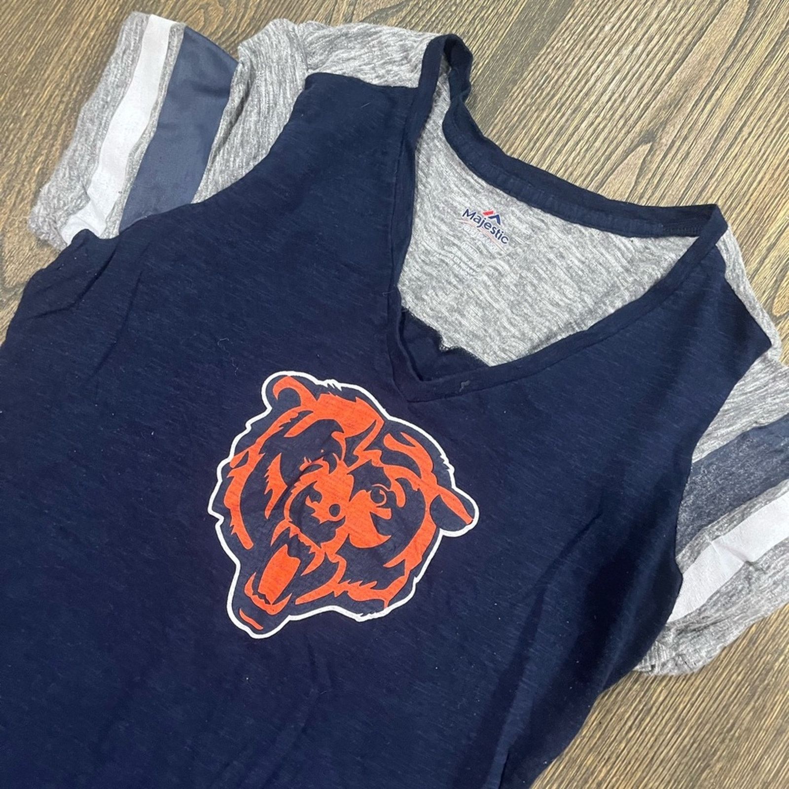 Majestic Majestic Womens T-Shirt Chicago Bears Football Gray Size M Size M / US 6-8 / IT 42-44 - 2 Thumbnail