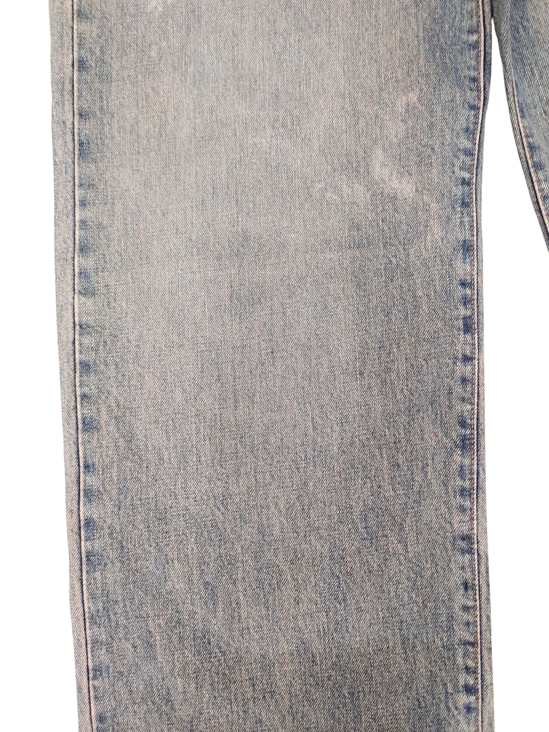Kapital Vintage 90s Wrangler Selvedge Distress Wide Leg Denim Jeans Size US 30 / EU 46 - 4 Thumbnail