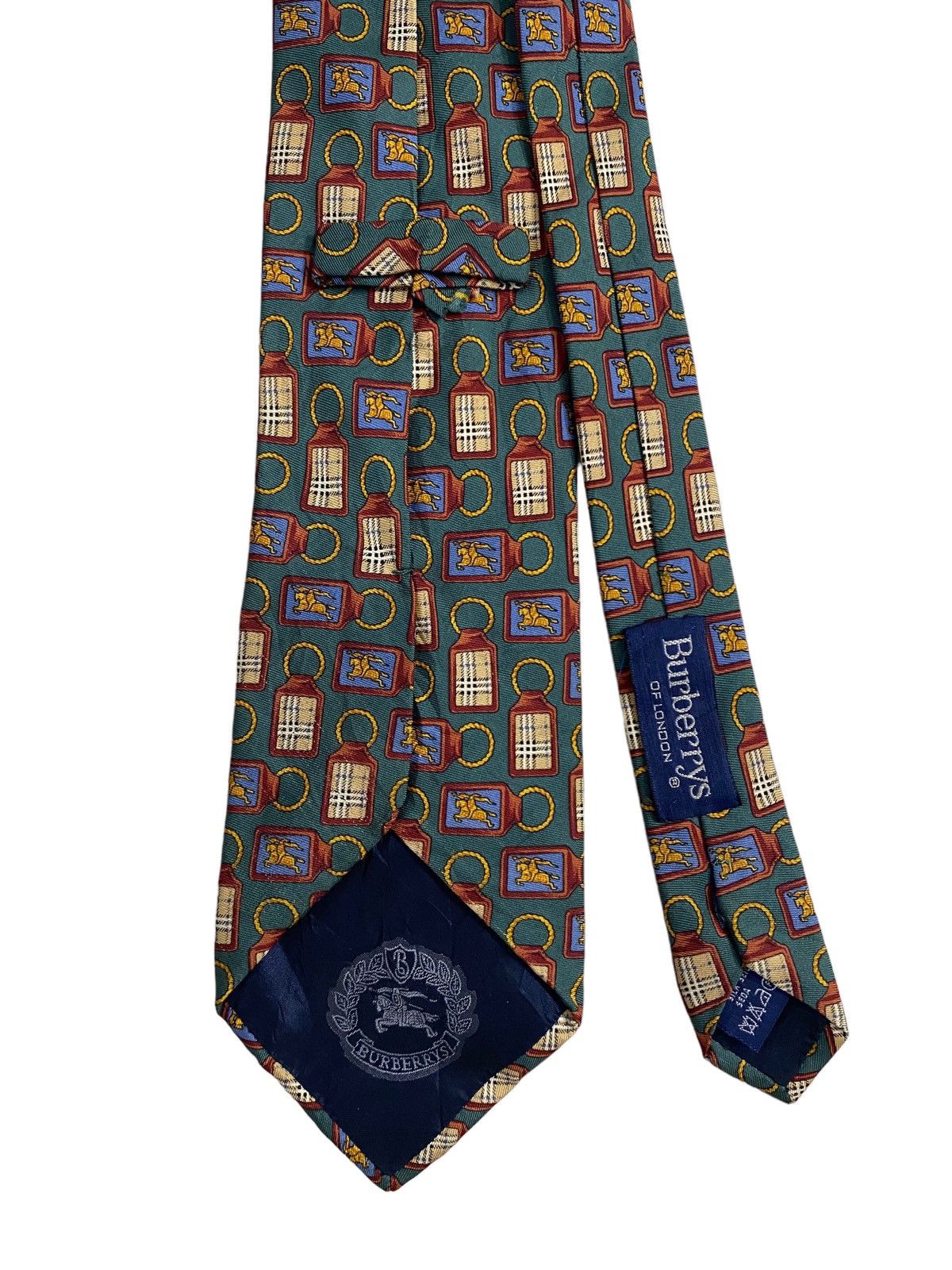 Burberry × Vintage 💥VINTAGE BURBERRY Italy necktie silk tie Size ONE SIZE - 4 Thumbnail