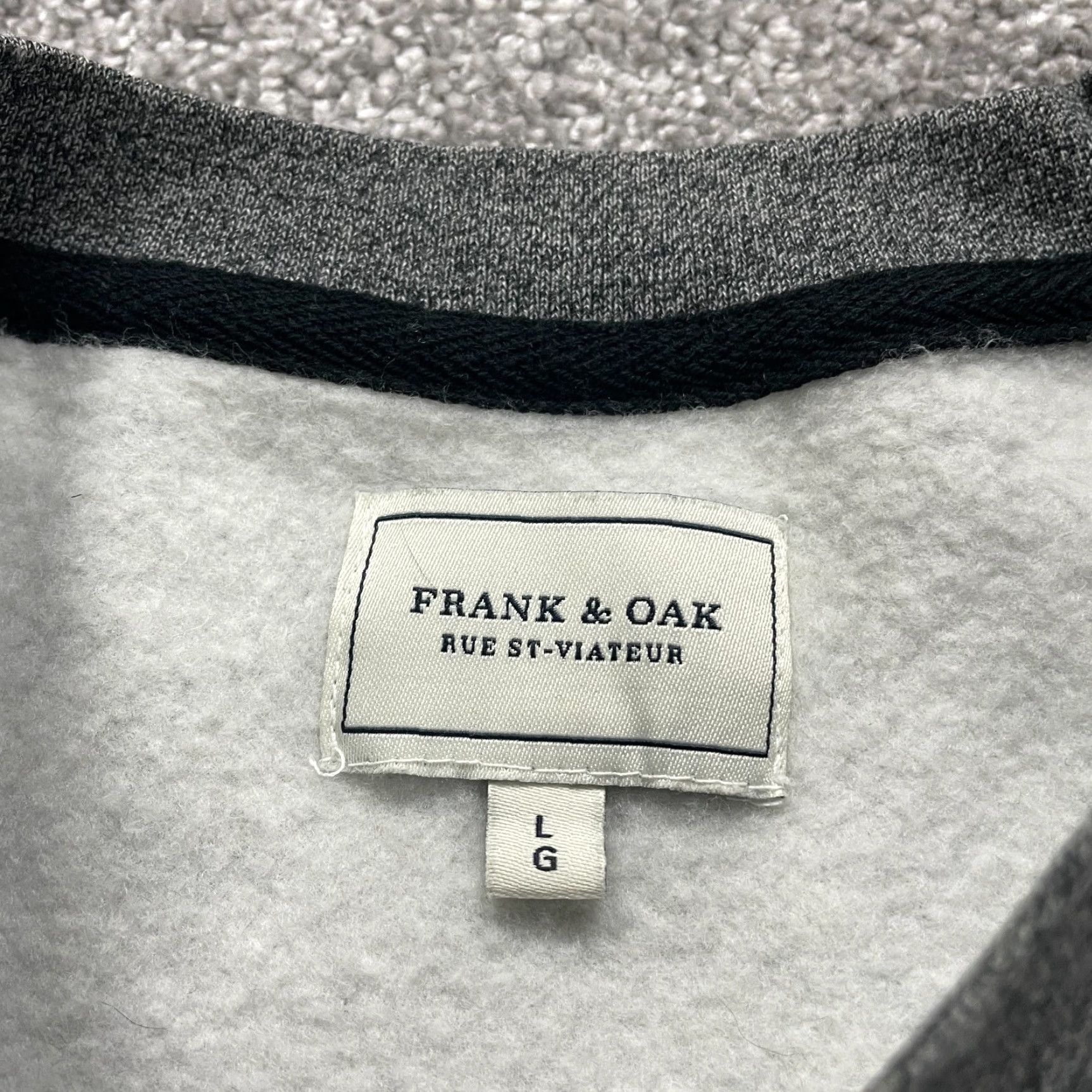 Vintage Frank & Oak Sweatshirt Mens Large Gray Fleece Pullover Crew Neck Casual Outdoor Shirt Size US L / EU 52-54 / 3 - 3 Thumbnail