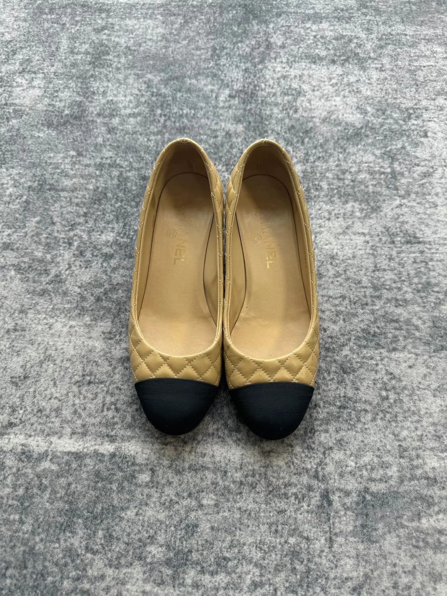 Chanel Chanel Nude Spliced High Heels. Size US 6.5 / IT 36.5 - 1 Thumbnail