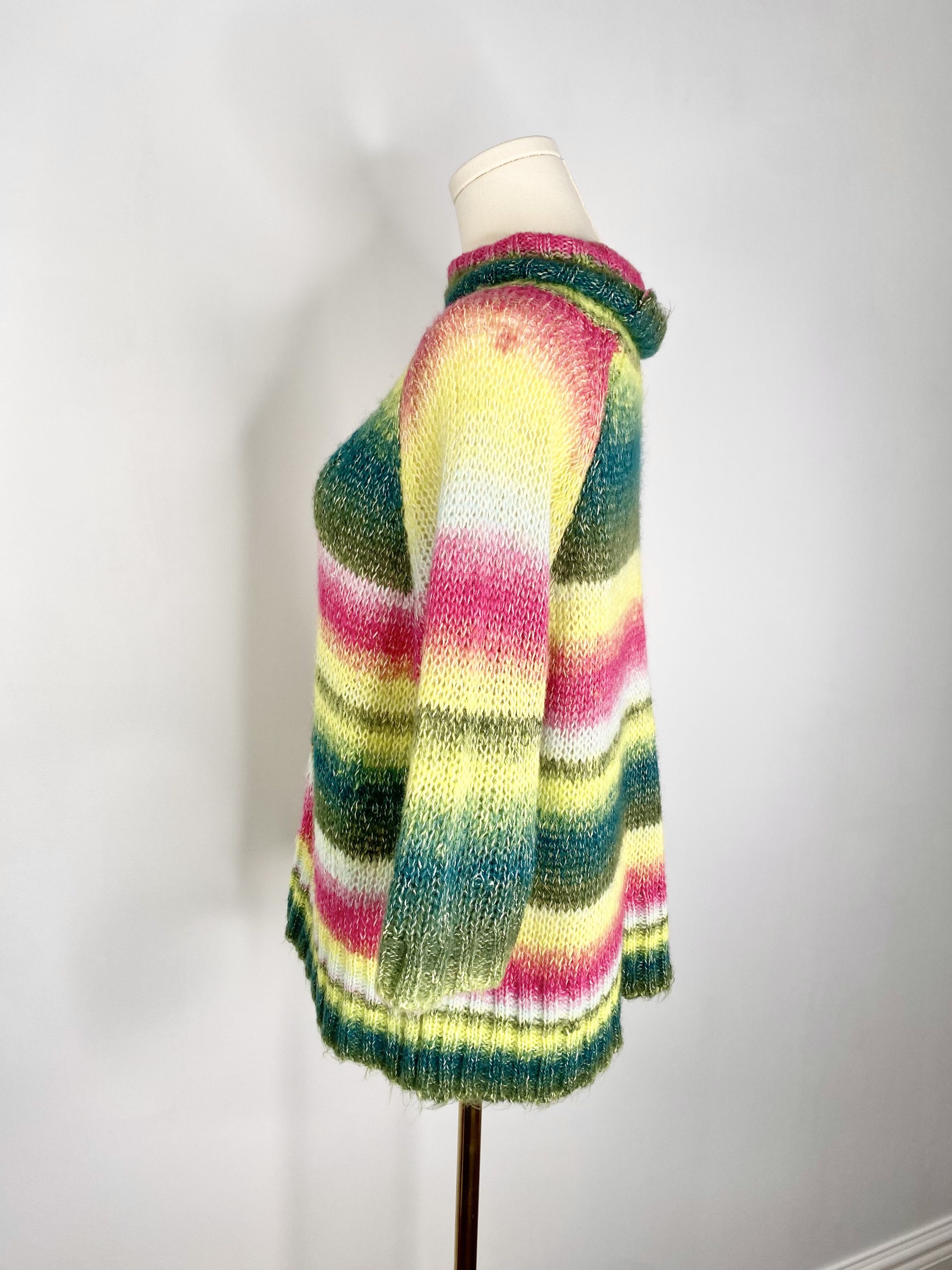 UNIONBAY UnionBay - Pink + green cable knit sweater Size ONE SIZE - 3 Thumbnail