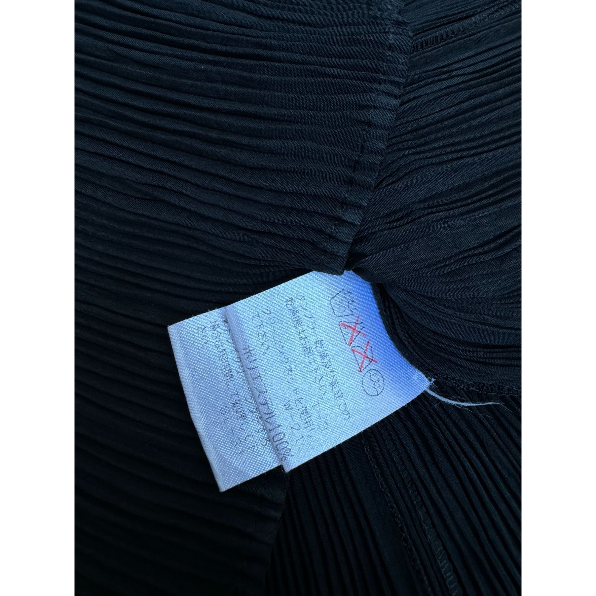 Issey Miyake Vintage Black Pleated Blouse Size M / US 6-8 / IT 42-44 - 7 Thumbnail