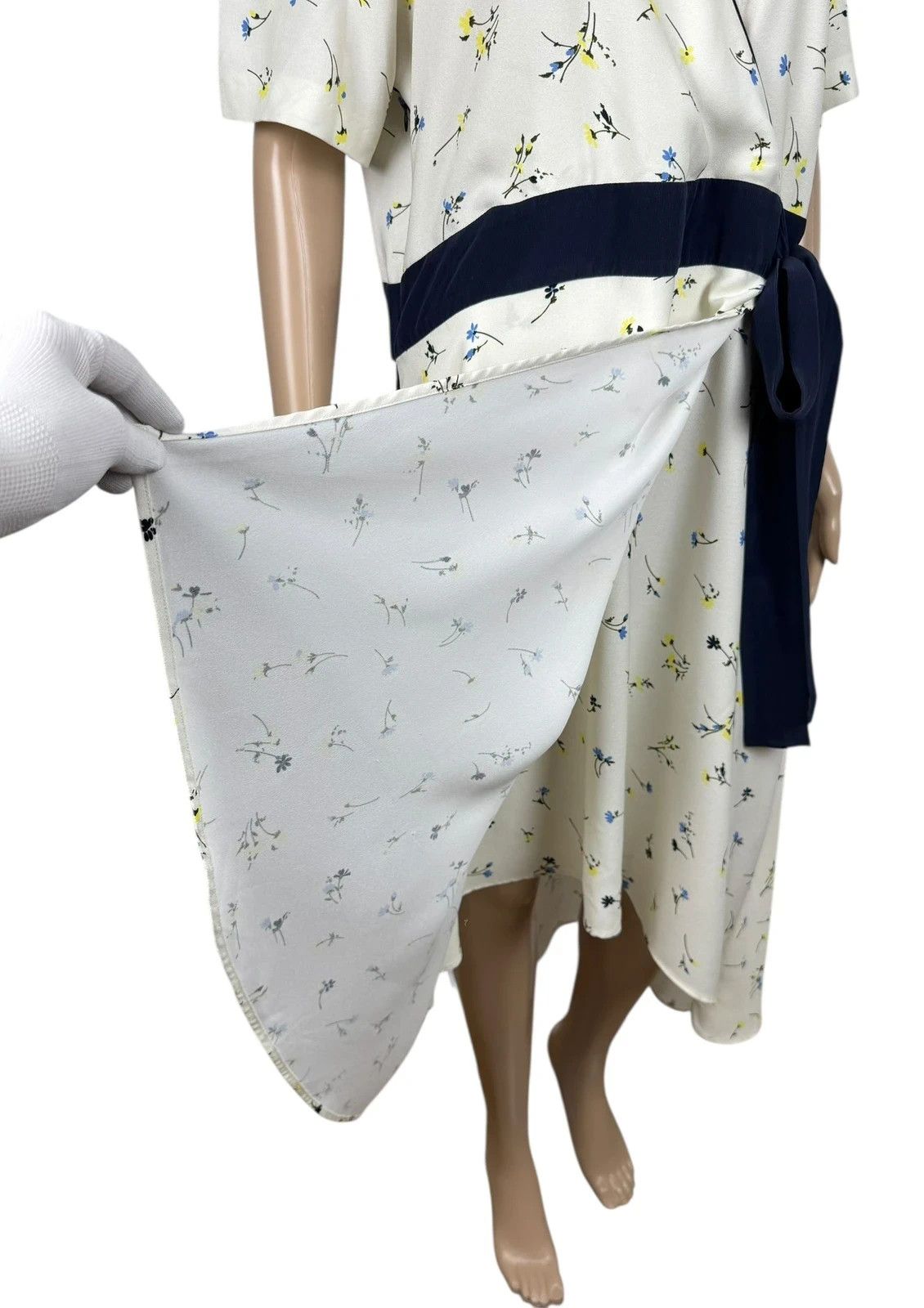 Other ME+EM Faux Wrap Dress Floral Polyester Silk Trim size XL Size XL / US 12-14 / IT 48-50 - 4 Thumbnail