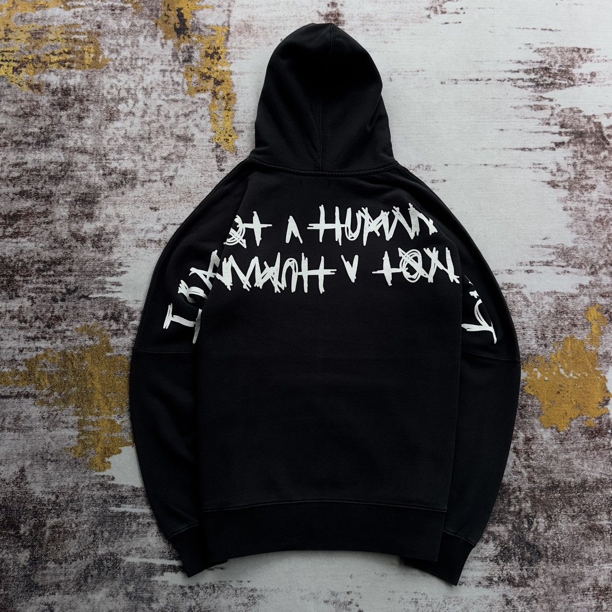 I Am Not A Human Being I AM NOT A HUMAN BEING SPELL OUT BIG LOGO BACKHIT HOODIE Size US L / EU 52-54 / 3 - 1 Thumbnail