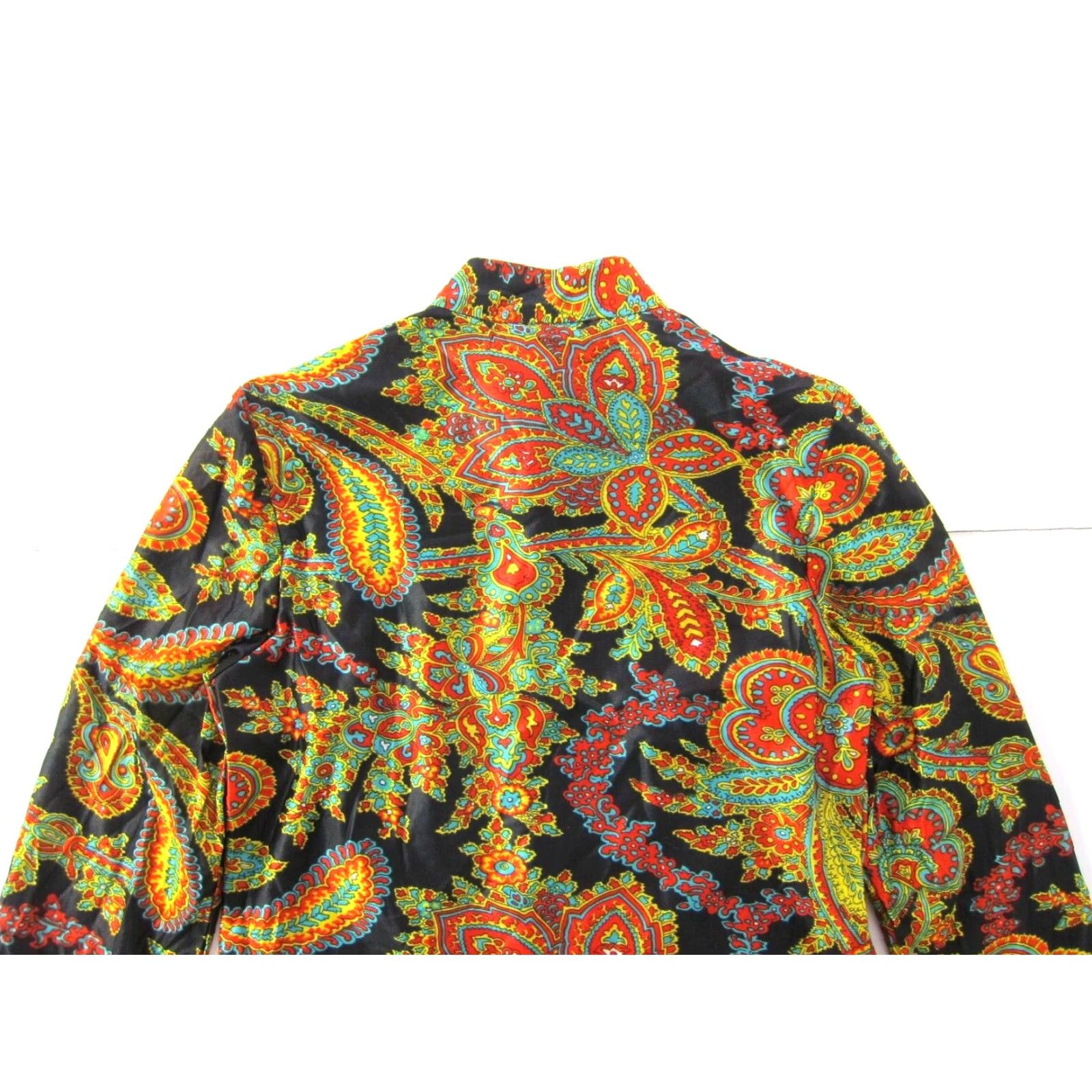 Vintage VINTAGE NPC Fashions Blouse Mock Neck Long Sleeve Yellow Small Floral Bohemian 60s 70s Womens Size S / US 4 / IT 40 - 5 Thumbnail