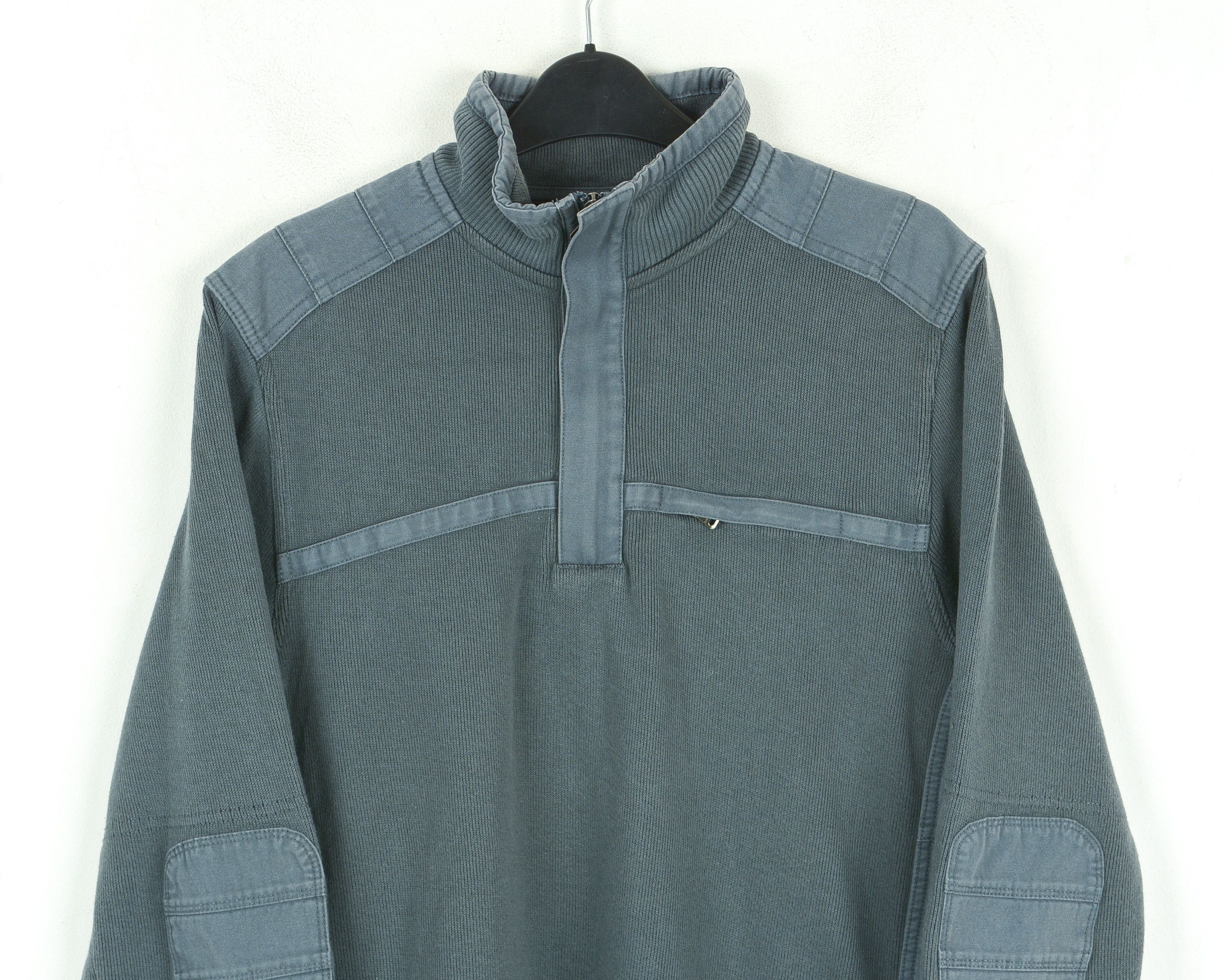 Hugo Boss Men's Regular Fit Sweater M Pullover Jumper Zip Up Neck Size US M / EU 48-50 / 2 - 2 Thumbnail