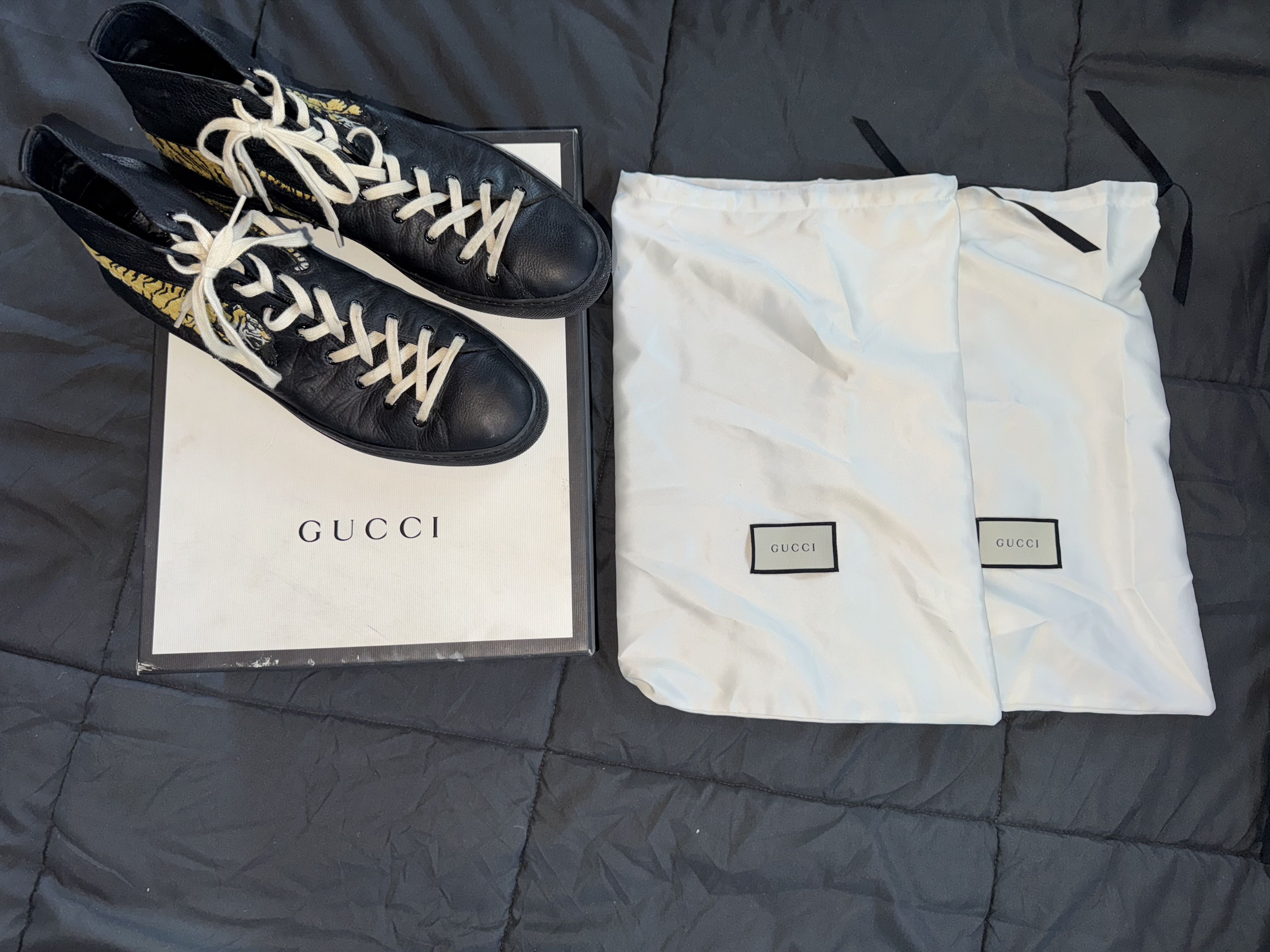 Gucci S.tto Pelle S. Gomma - Hebron Nero Size US 12 / EU 45 - 3 Thumbnail