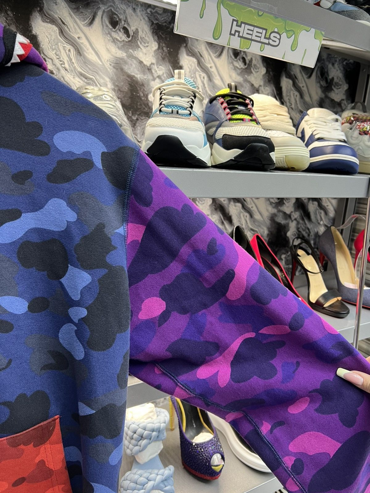 Bape Bape Color Camo Crazy Shark Full Zip Hoodie Size US XL / EU 56 / 4 - 6 Thumbnail