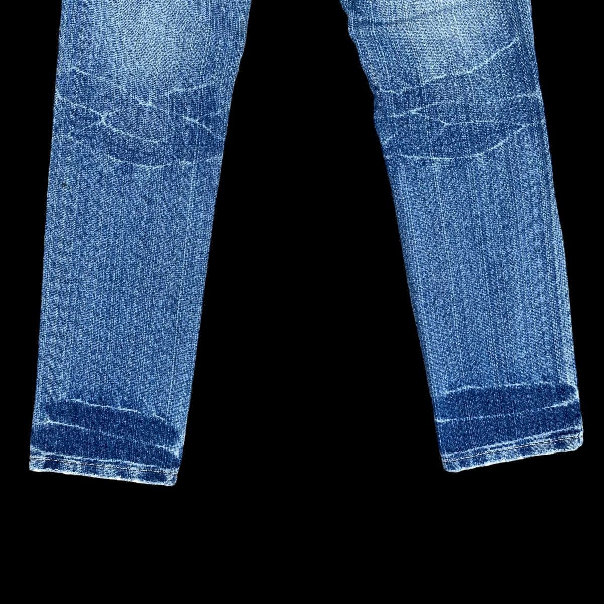 Hysteric Glamour × Japanese Brand Crazy Double Waist Thrashed Denim Jeans Size US 31 - 4 Thumbnail