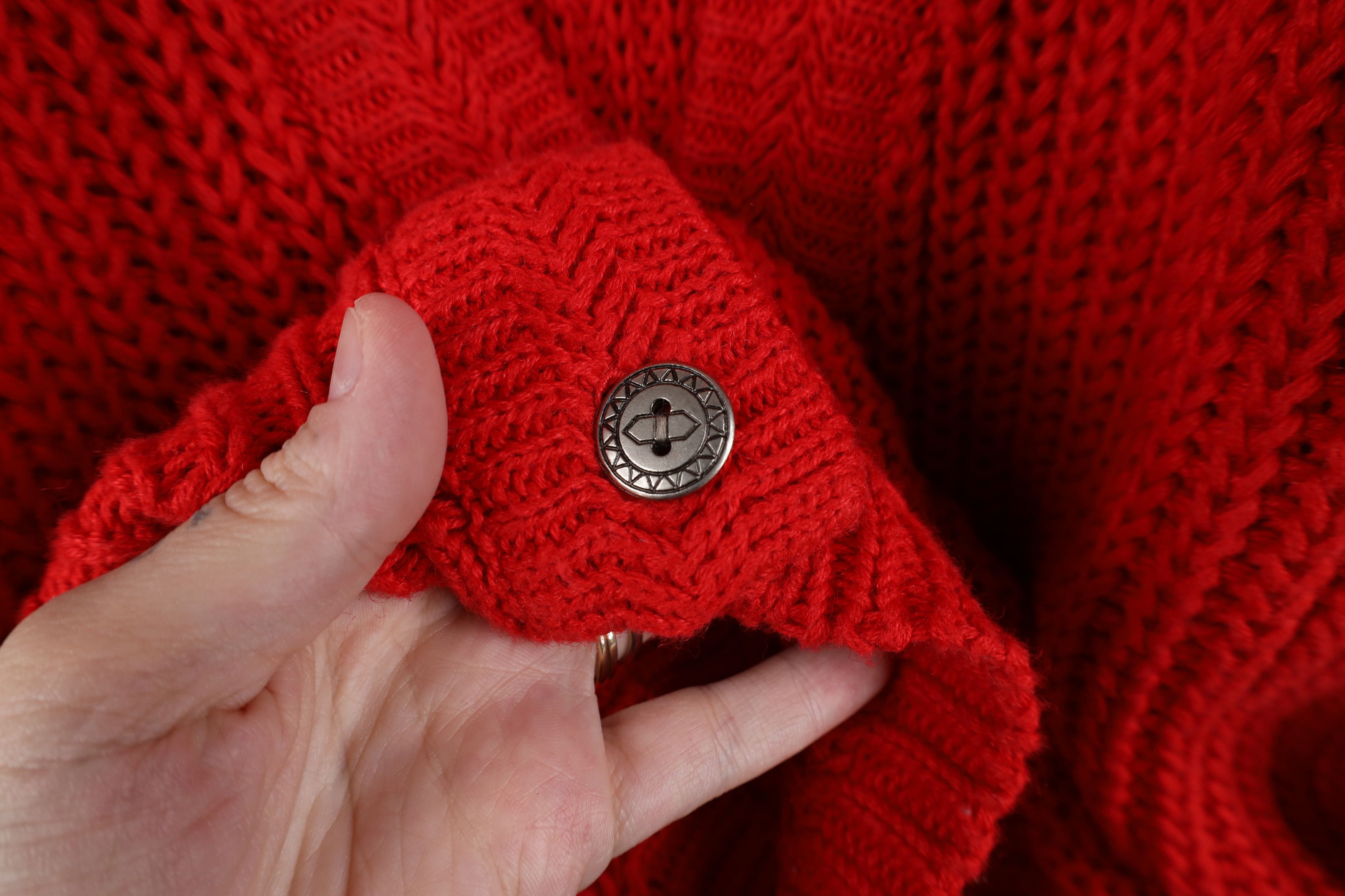 Vintage Vintage 90s Streetwear Ribbed Knit Baggy Cardigan Sweater Size M / US 6-8 / IT 42-44 - 4 Thumbnail