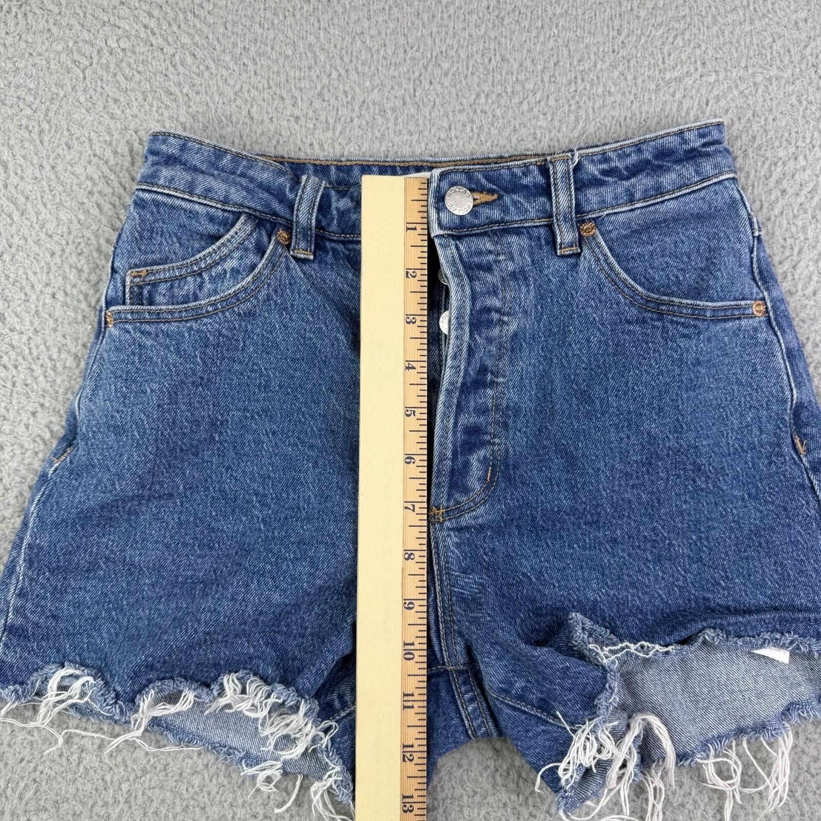 Rolla's Rollas High Rise Blue Denim Original Shorts 26x3 Cut Off Size 26" / US 2 / IT 38 - 6 Thumbnail
