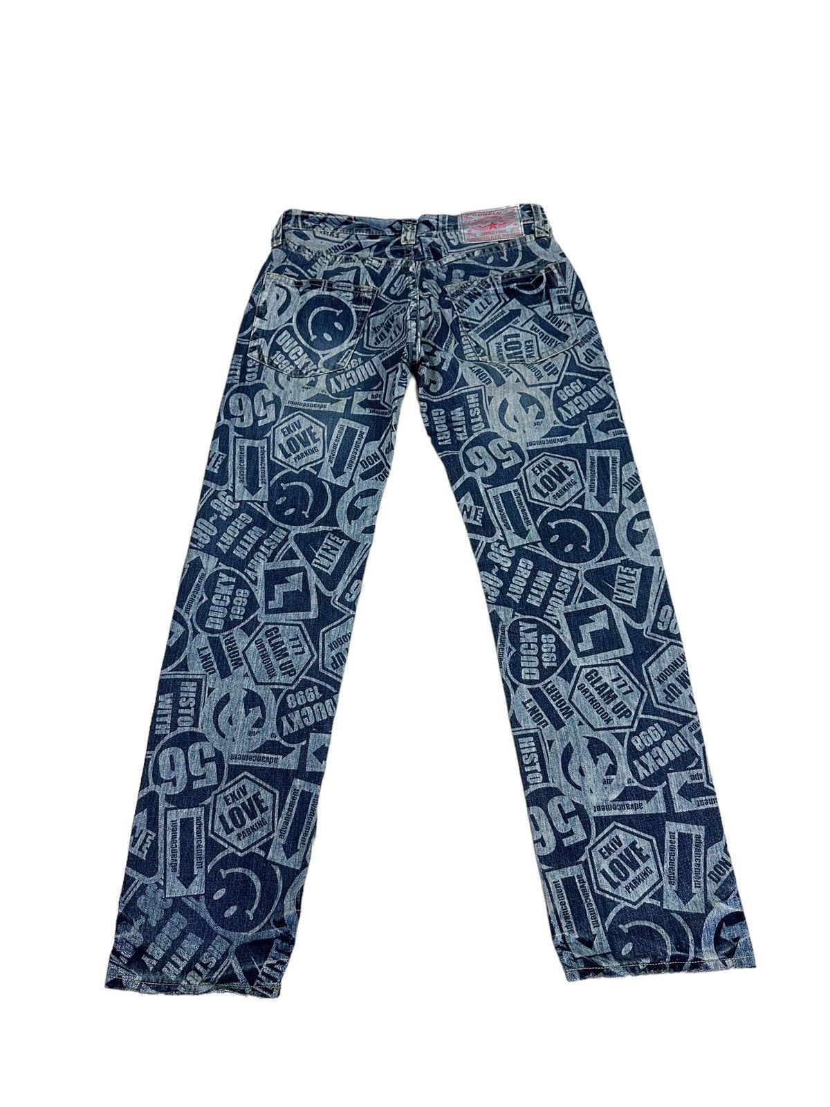 Japanese Brand CO&LU PRINTED DENIM JEANS Size US 32 / EU 48 - 4 Thumbnail